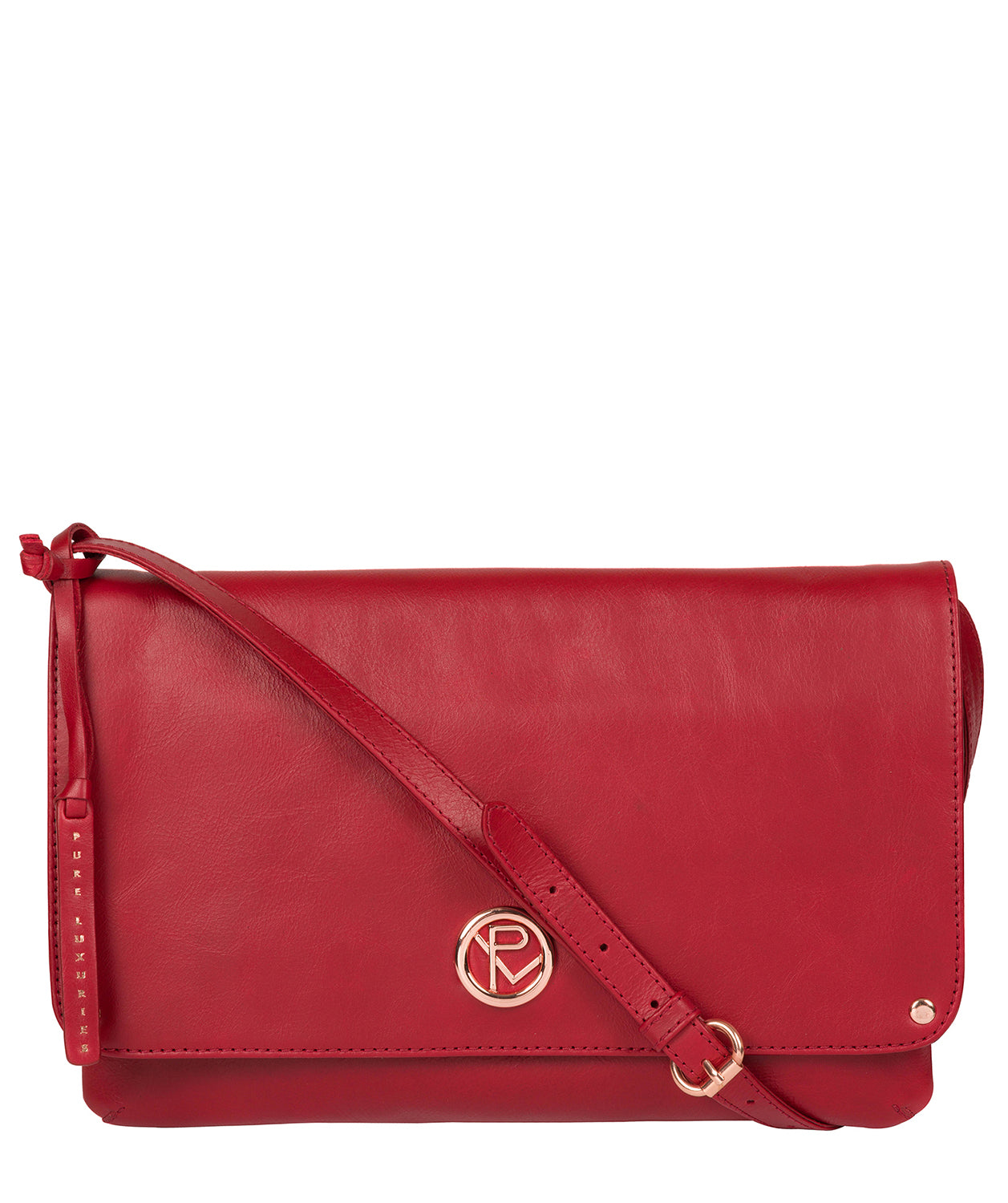 Red Leather Crossbody Bag 'Ermes' by Pure Luxuries – Pure Luxuries London