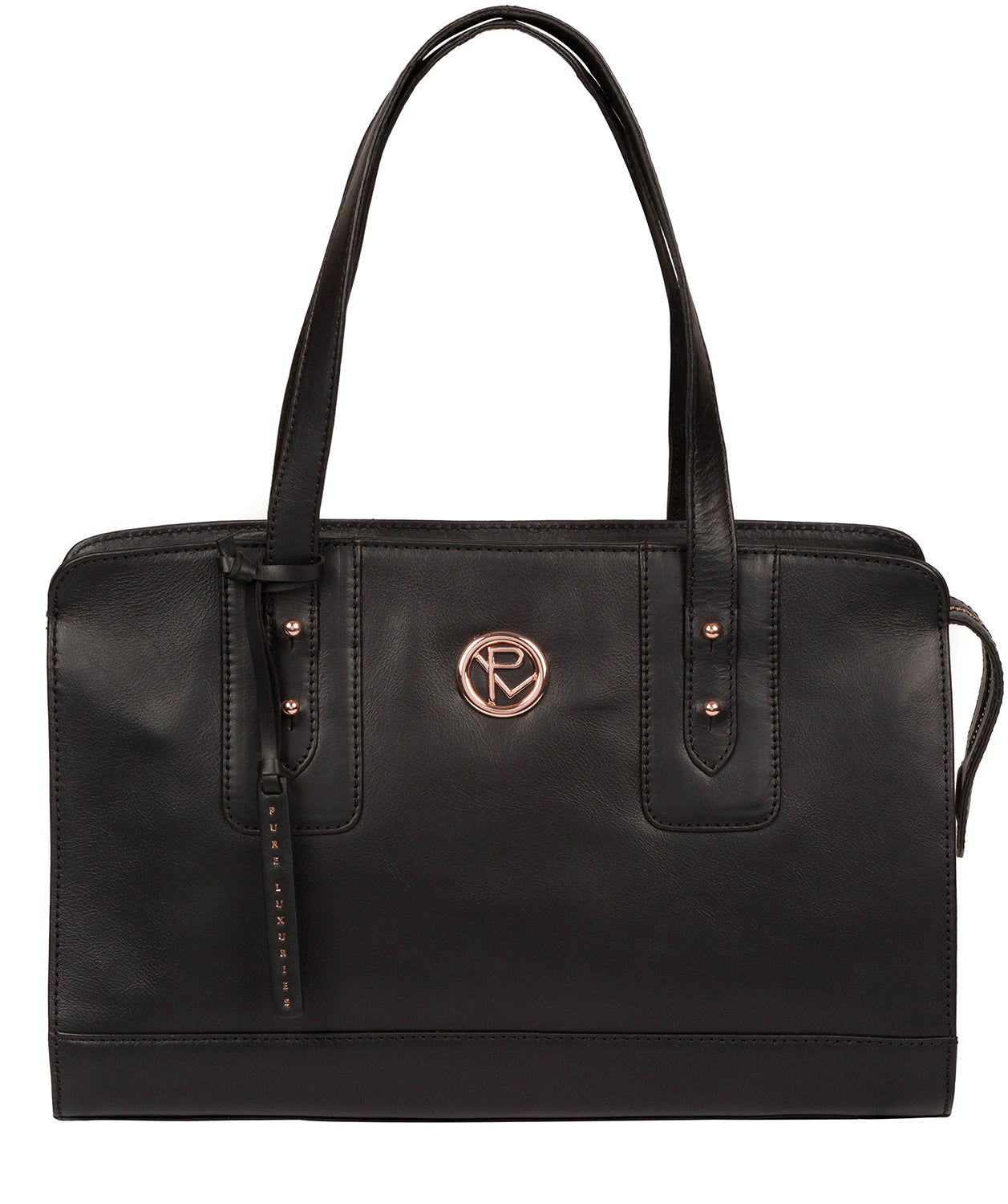 'Klee' Black Leather Handbag