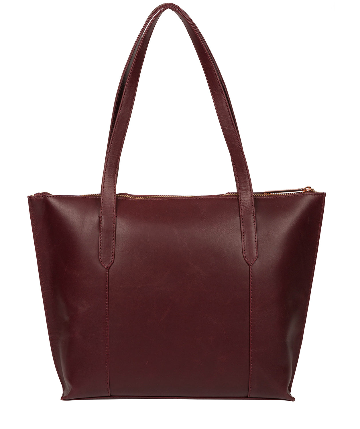 'Goya' Burgundy Leather Tote Bag image 3