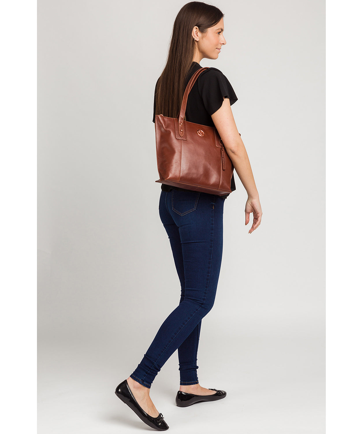 Tan Leather Tote Bag 'Goya' by Pure Luxuries – Pure Luxuries London