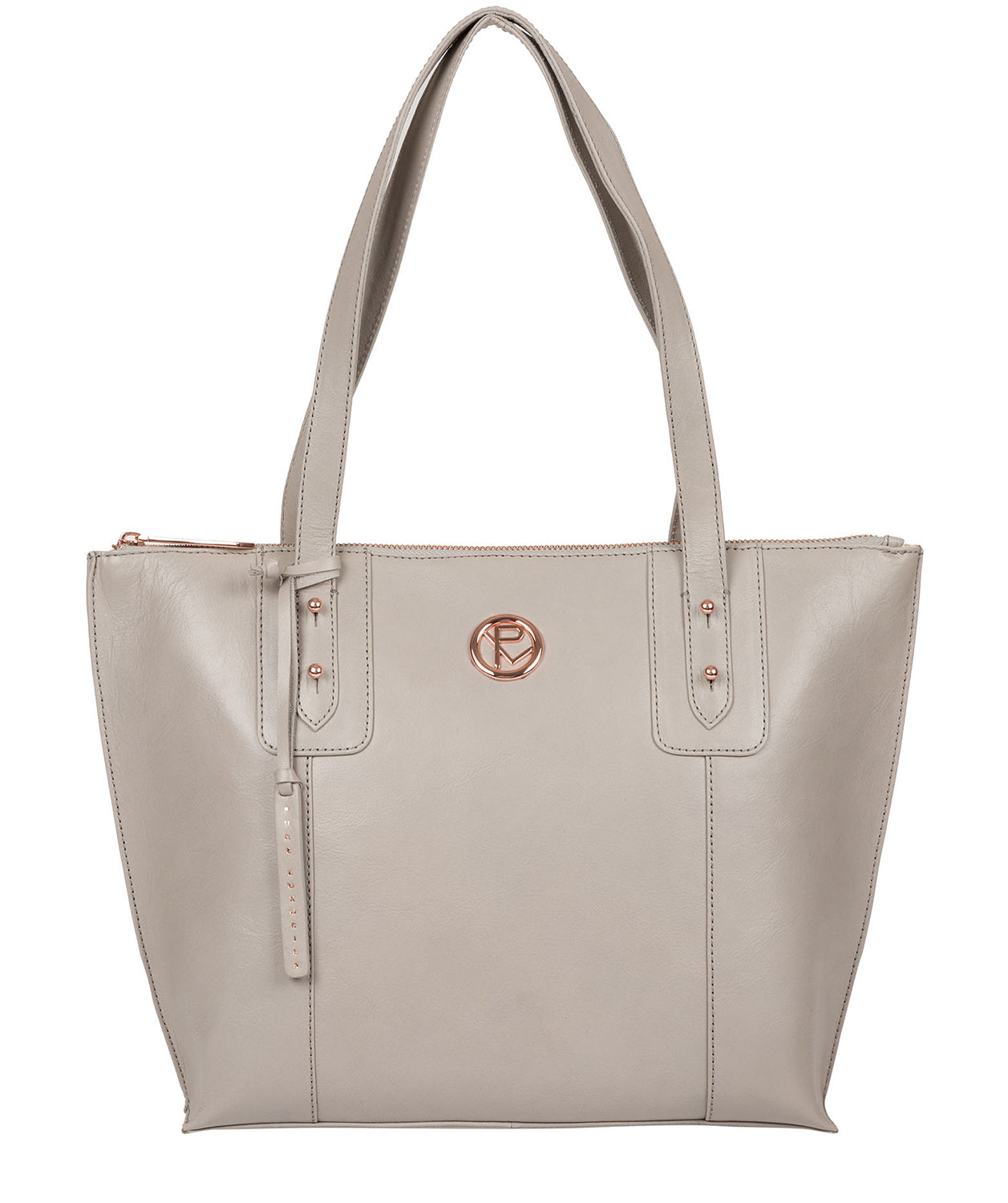 'Goya' Grey Leather Tote Bag image 1