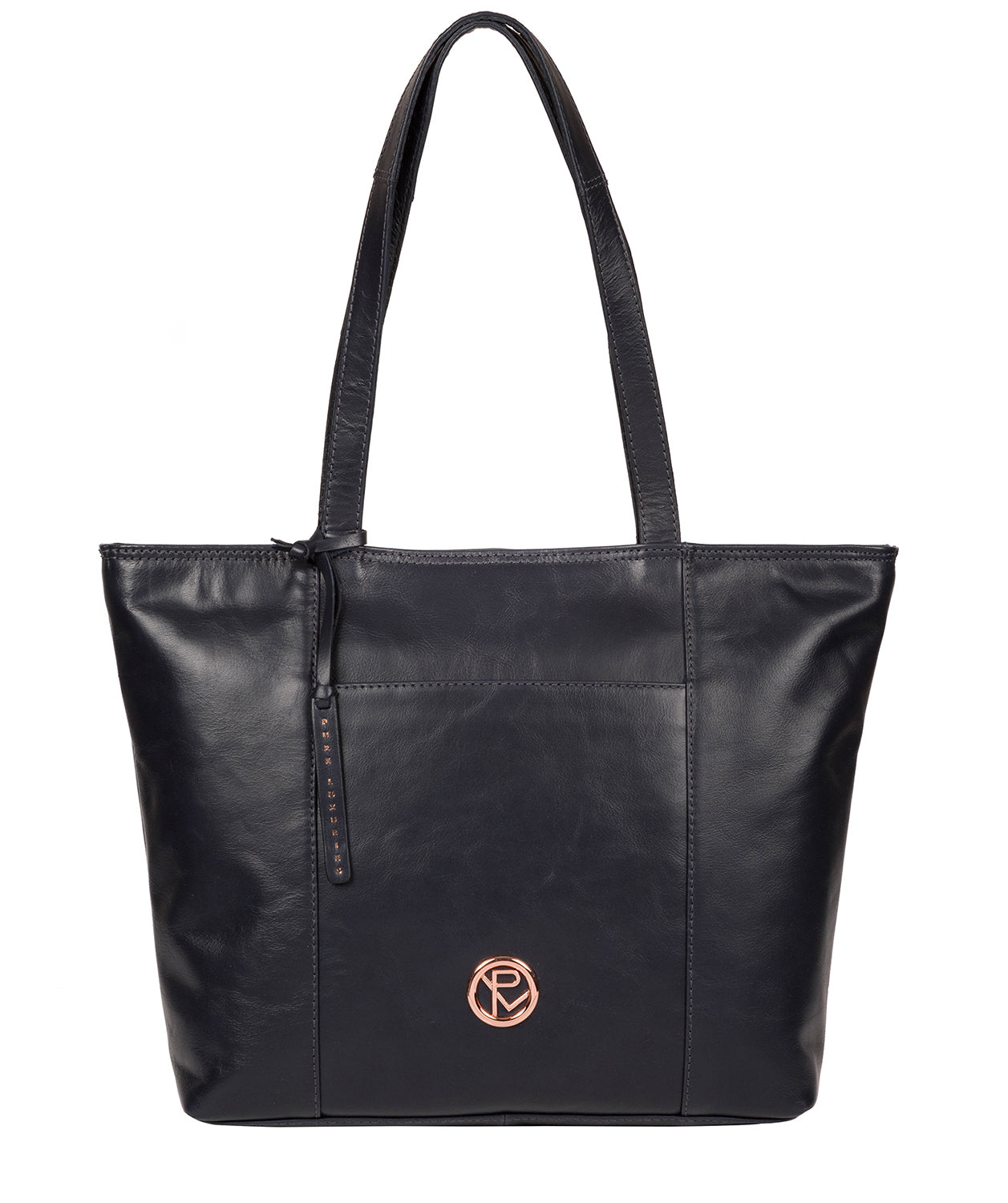 'Pimm' Navy Leather Tote Bag image 1