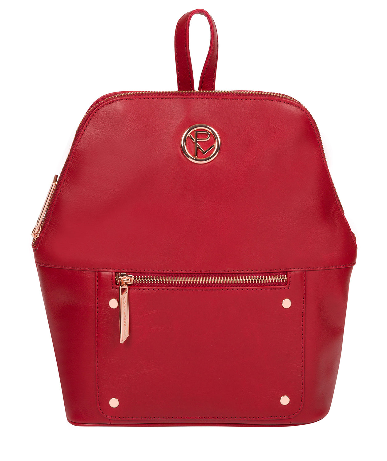 Red Leather Backpack 'Rubens' by Pure Luxuries – Pure Luxuries London