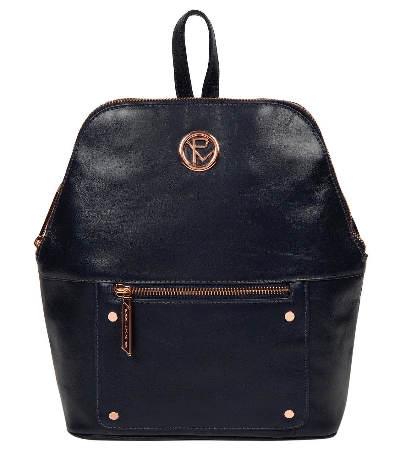 'Rubens' Navy Leather Backpack image 1