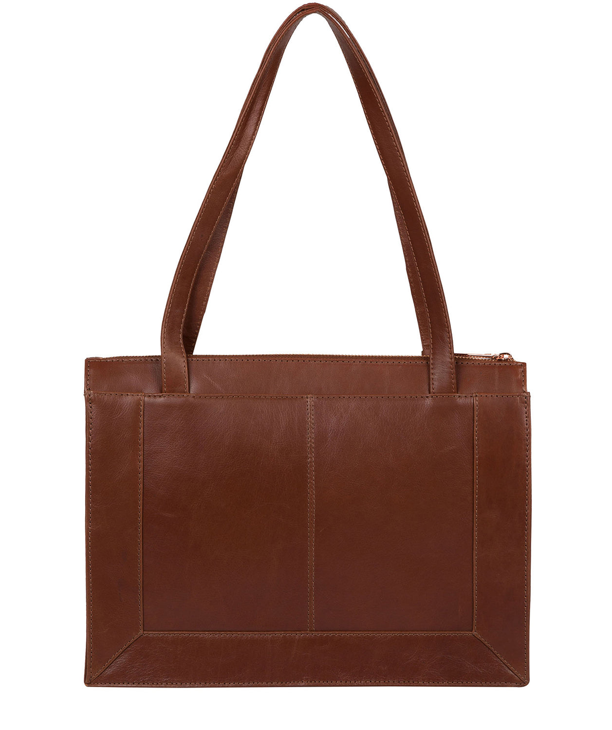 'Zoffany' Cognac Leather Handbag Pure Luxuries London