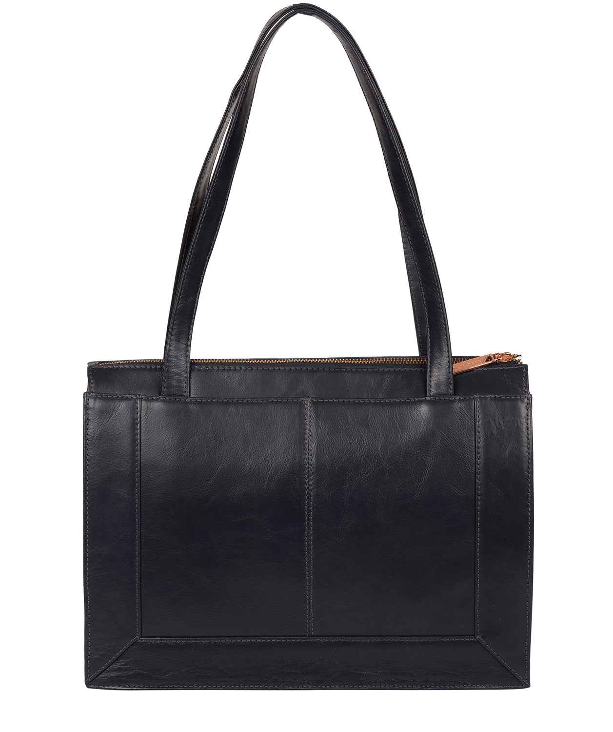 'Zoffany' Navy Leather Handbag image 3