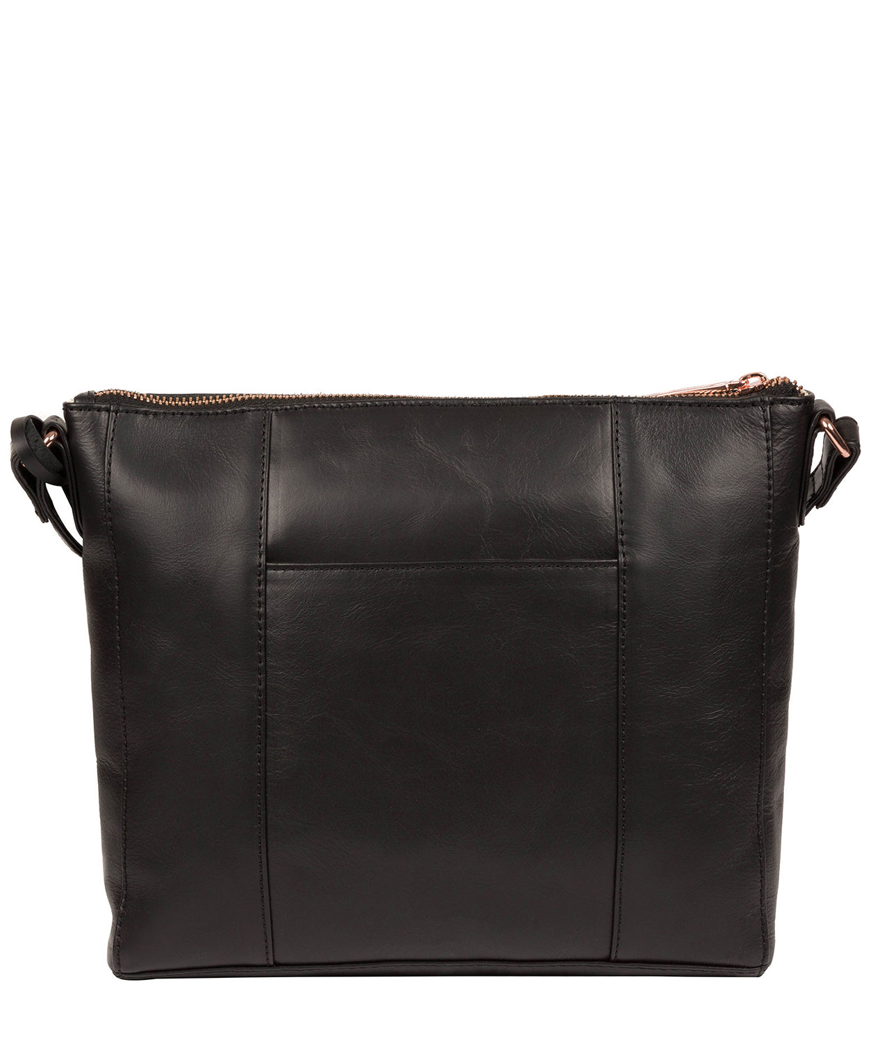 'Byrne' Black Leather Cross Body Bag image 3