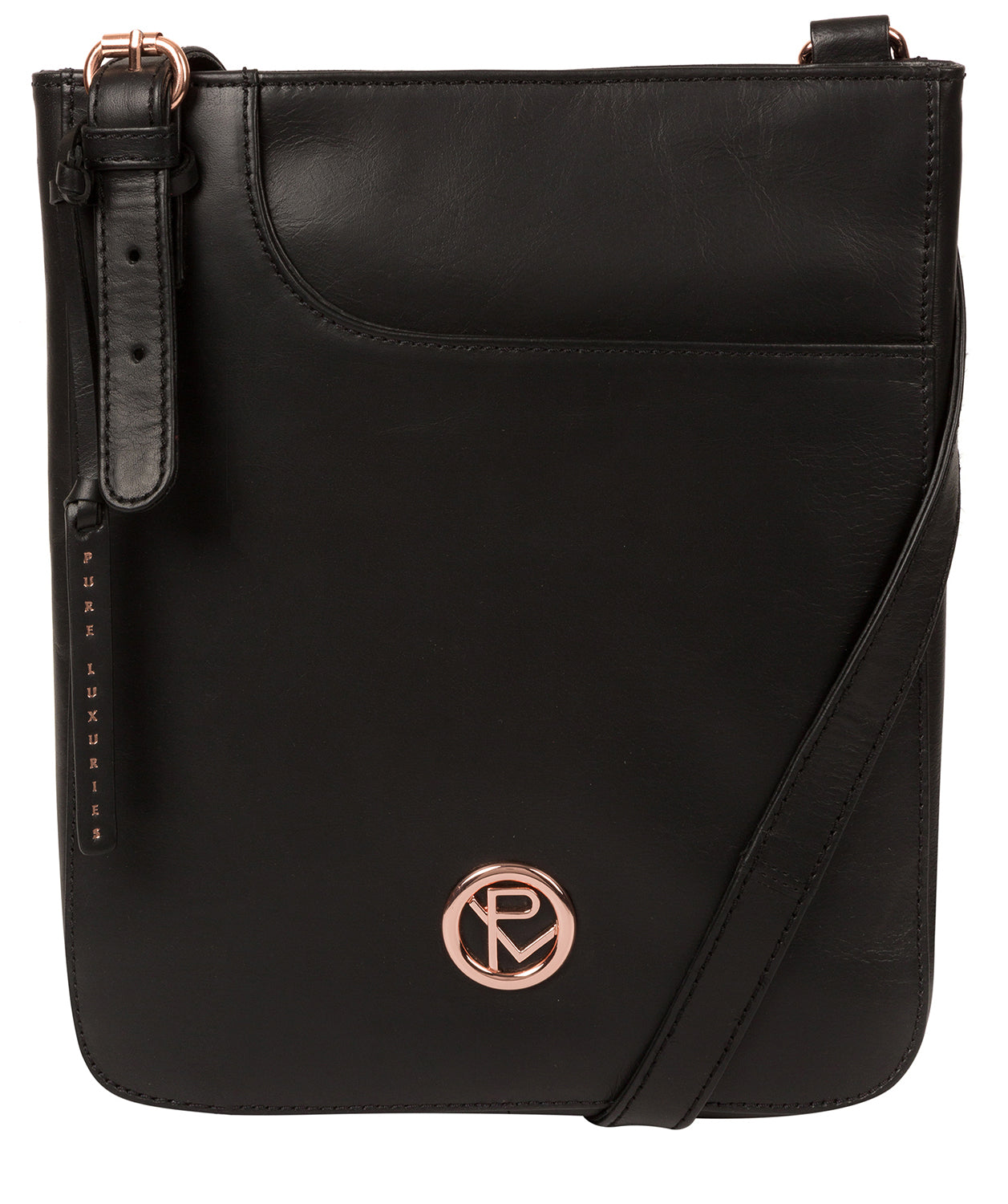 'Kahlo' Black Leather Cross Body Bag image 1