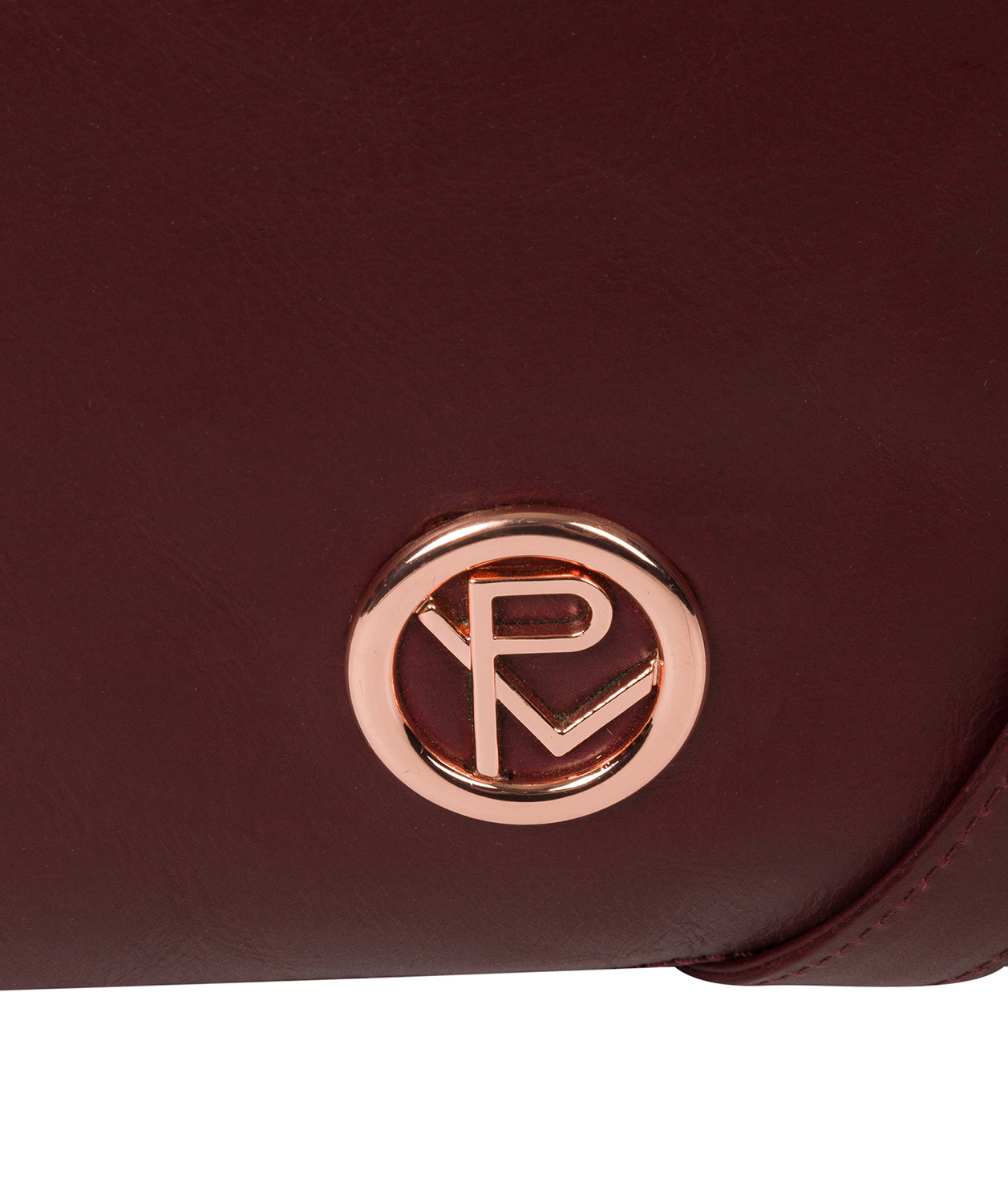 'Kahlo' Burgundy Leather Cross Body Bag Pure Luxuries London