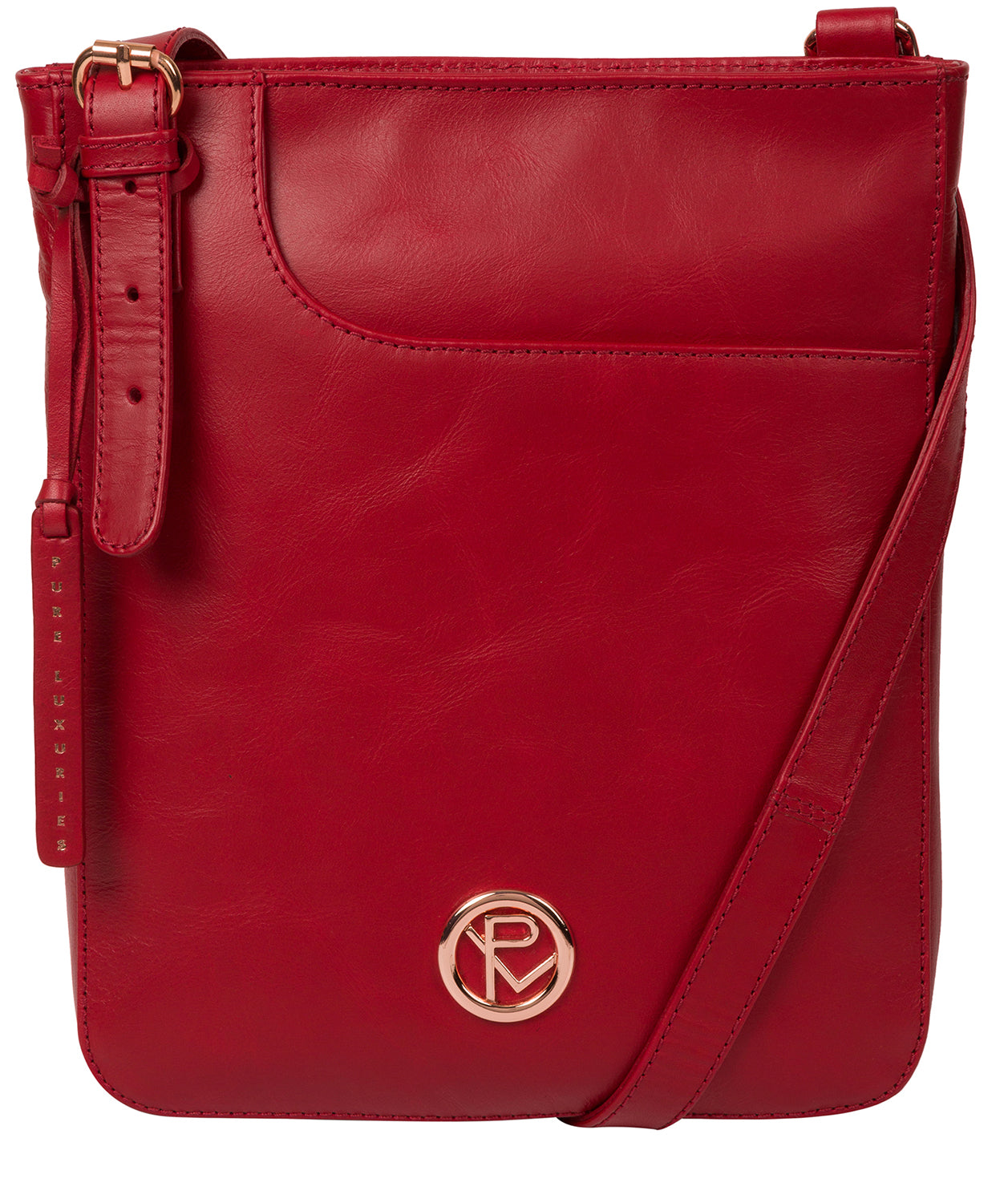 'Kahlo' Cherry Leather Cross Body Bag image 1