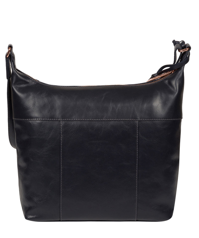 Blue Leather Shoulder Bag 'Miro' by Pure Luxuries – Pure Luxuries London