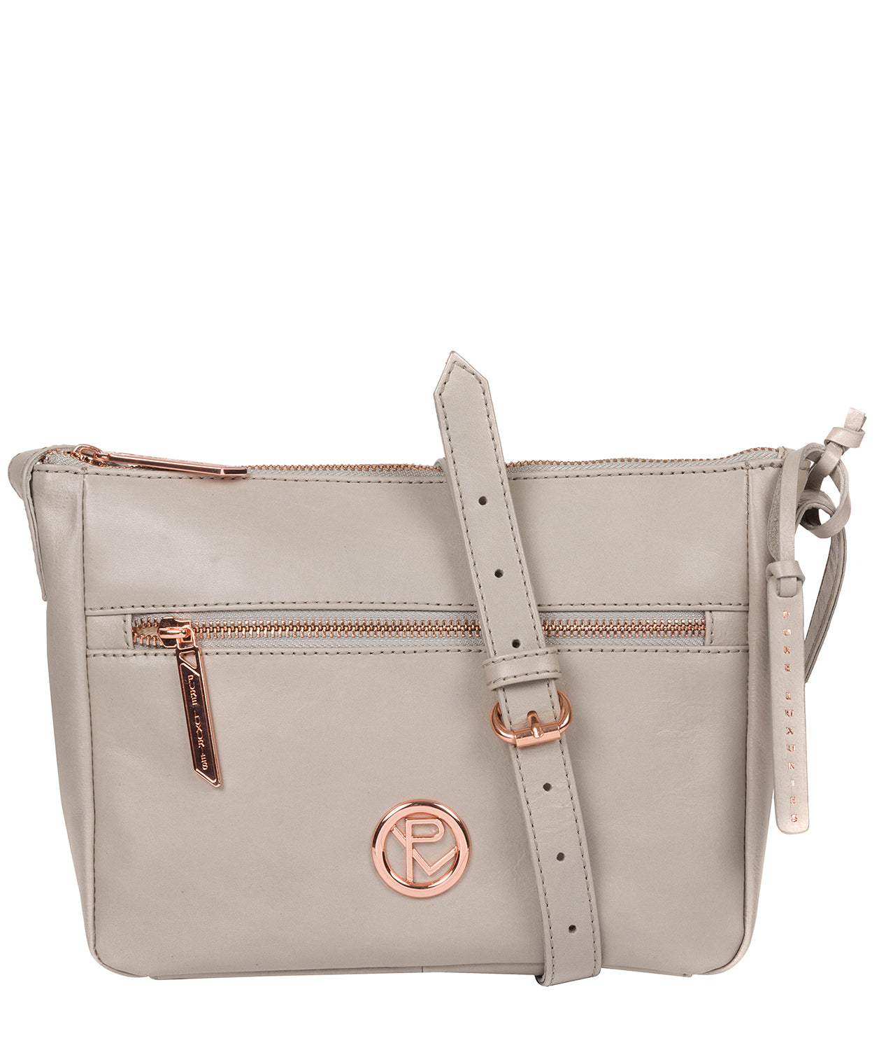 'Matisse' Grey Leather Cross Body Bag image 1