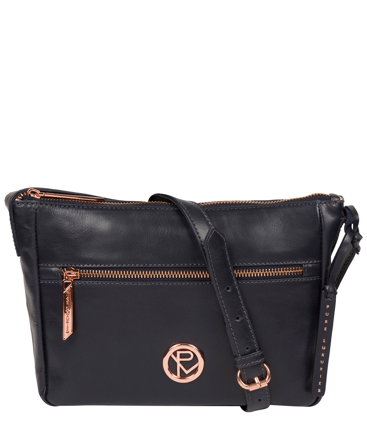 'Matisse' Navy Leather Cross Body Bag image 1