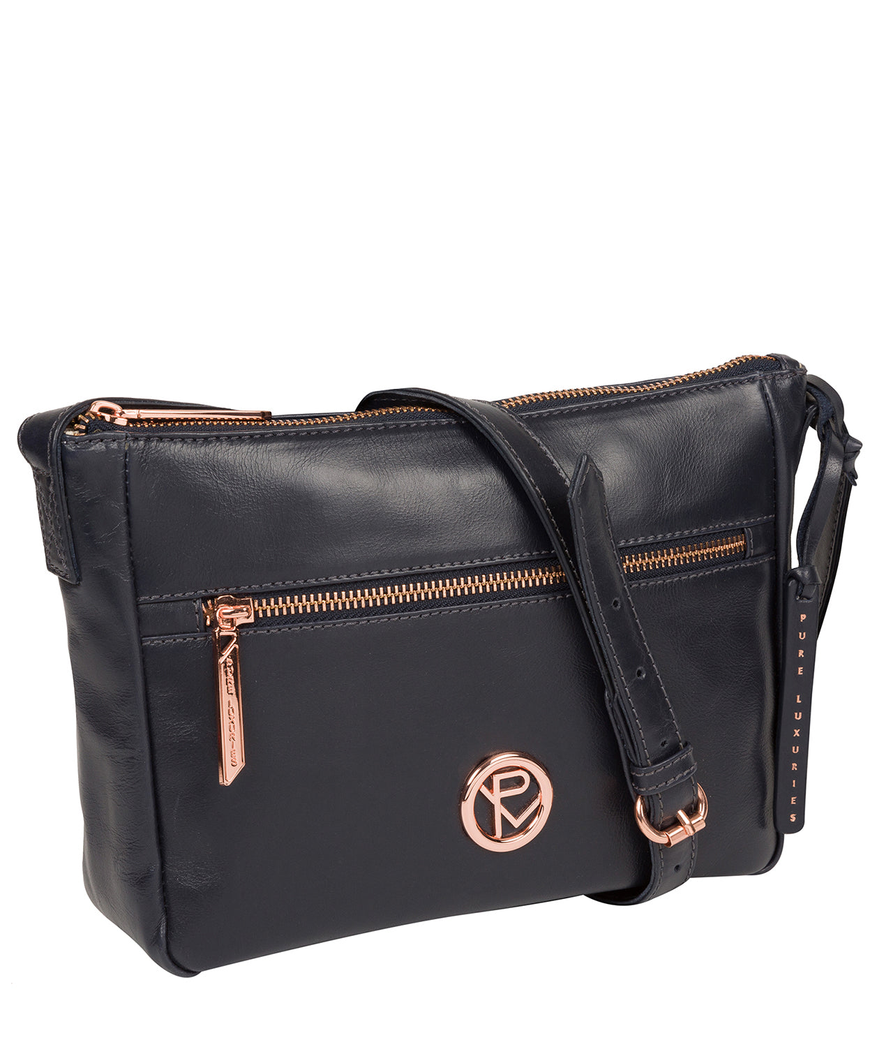 'Matisse' Navy Leather Cross Body Bag image 5