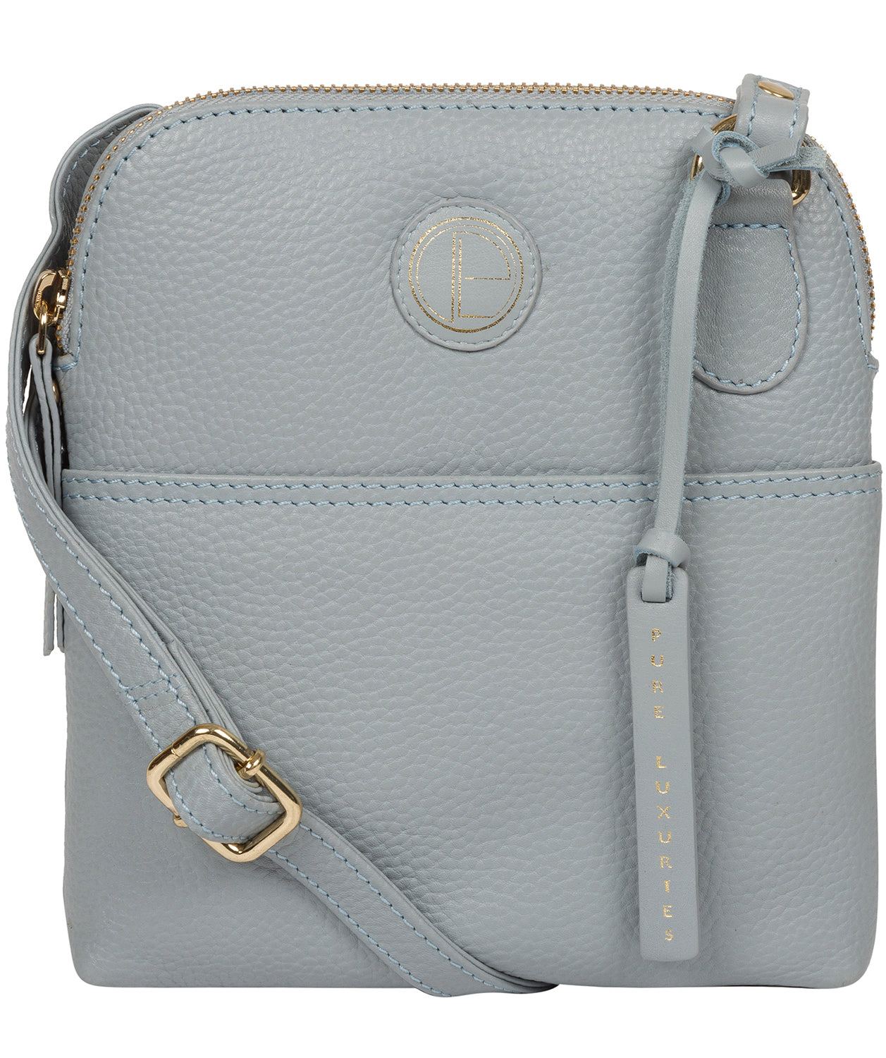 'Orsola' Cashmere Blue Leather Cross Body Bag image 1