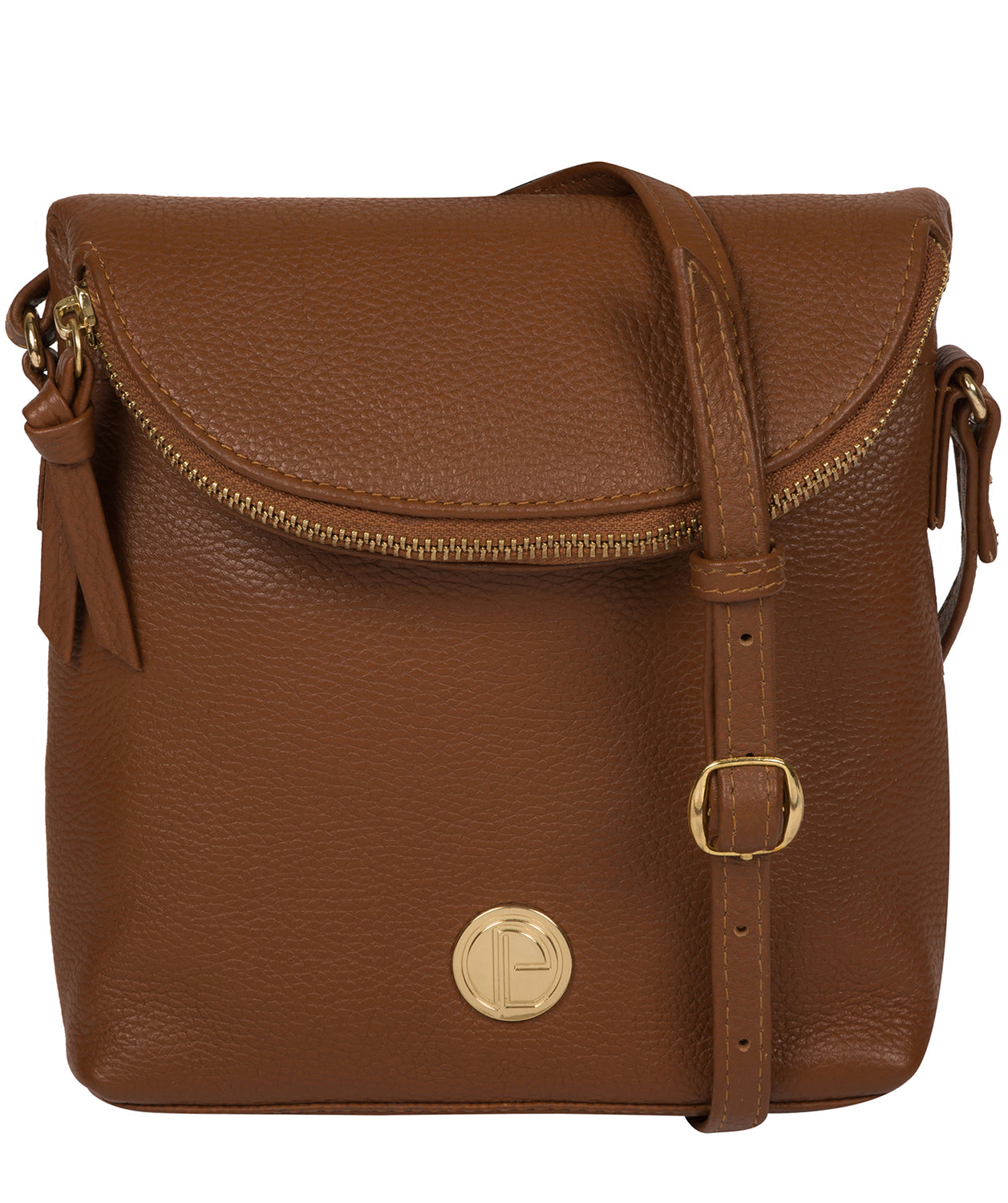 'Elfin' Tan Leather Cross Body Bag image 1