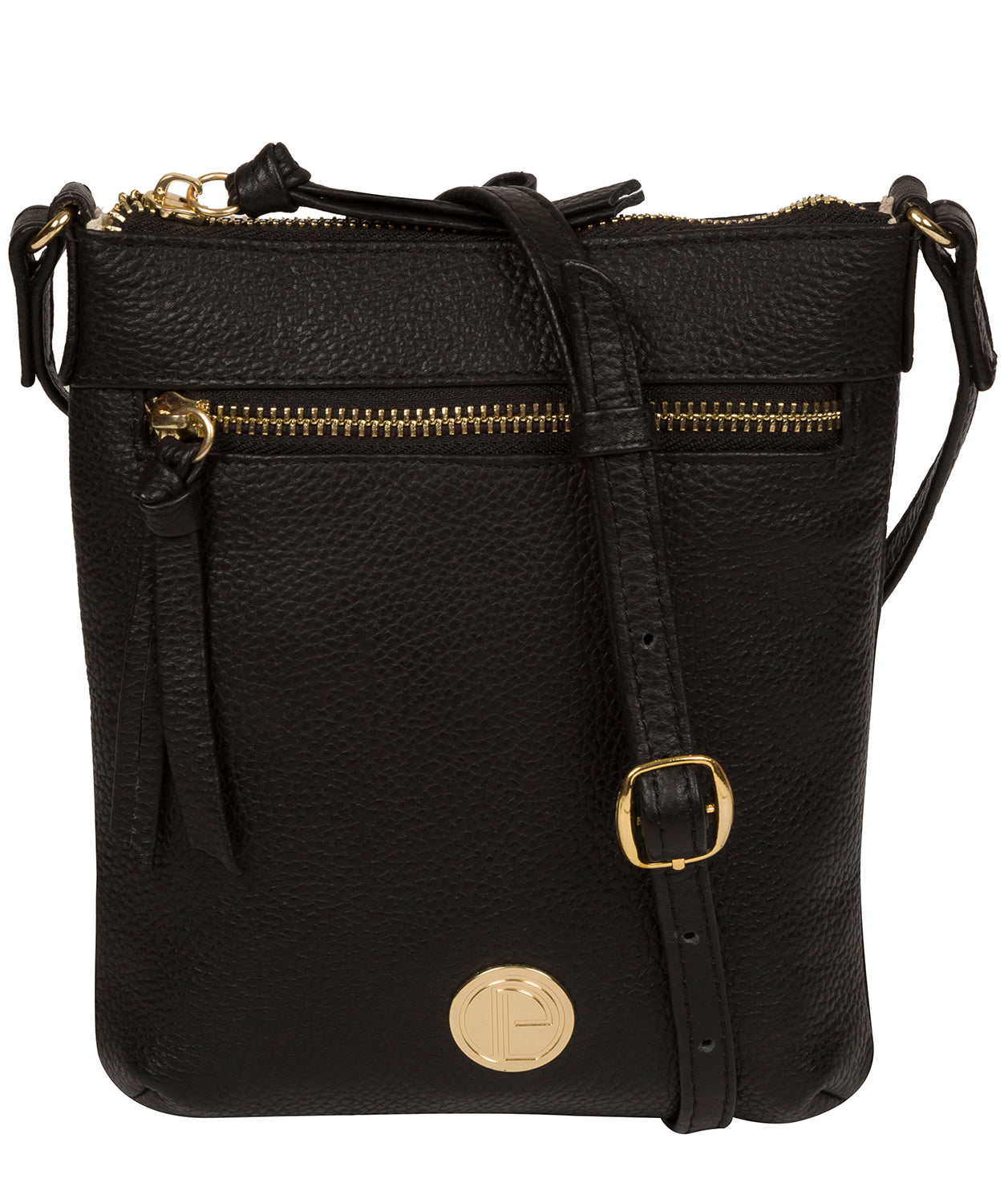 'Trixie' Black Leather Cross Body Bag image 1