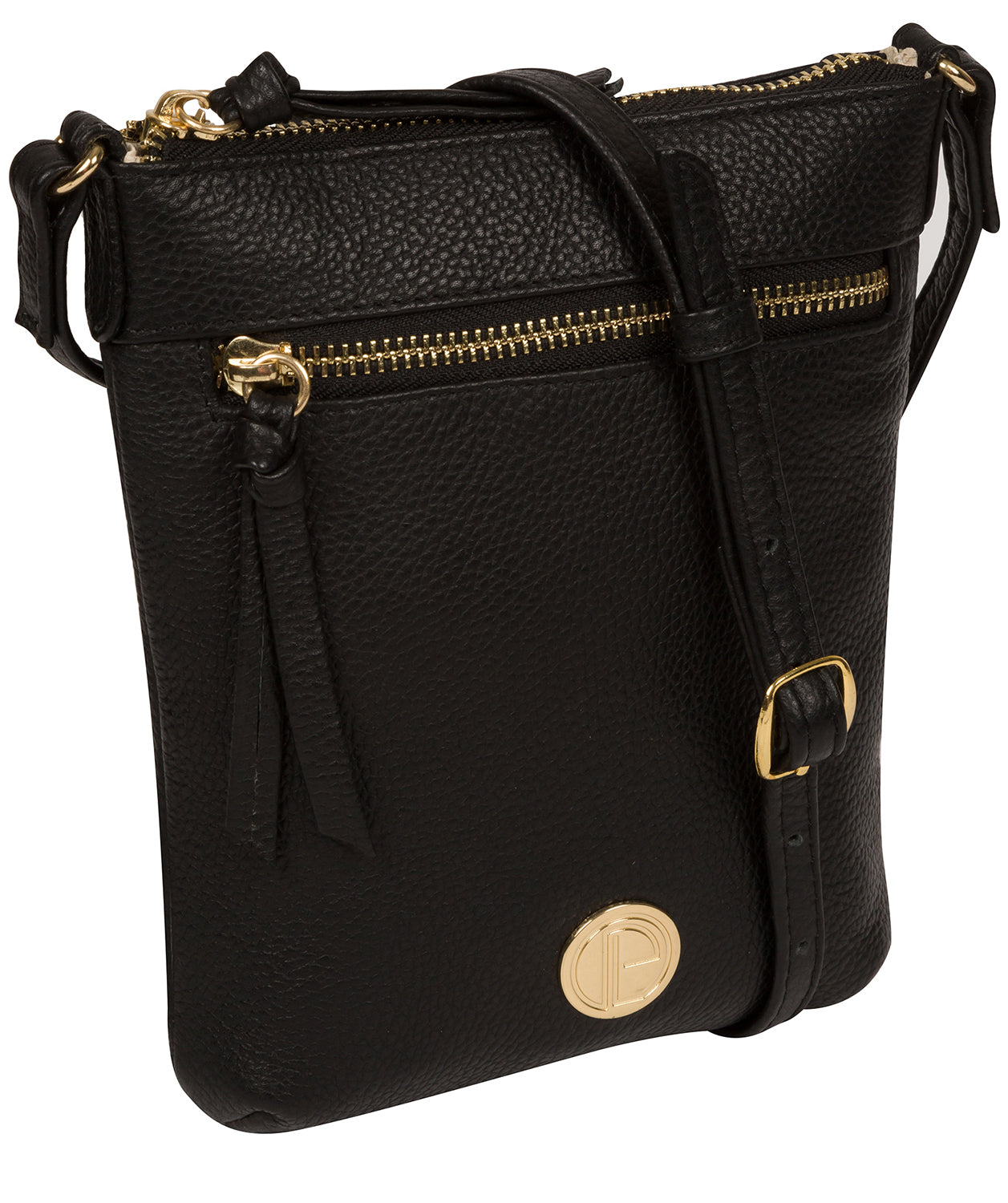 'Trixie' Black Leather Cross Body Bag image 5