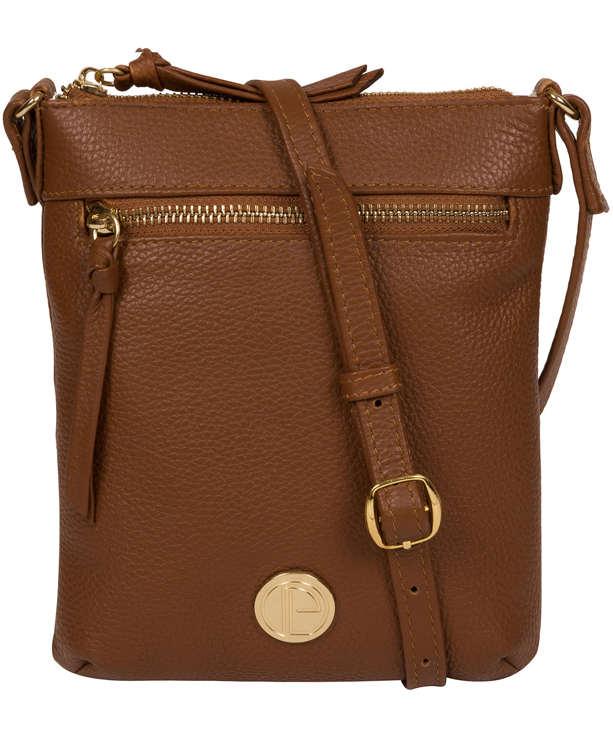 'Trixie' Tan Leather Cross Body Bag image 1