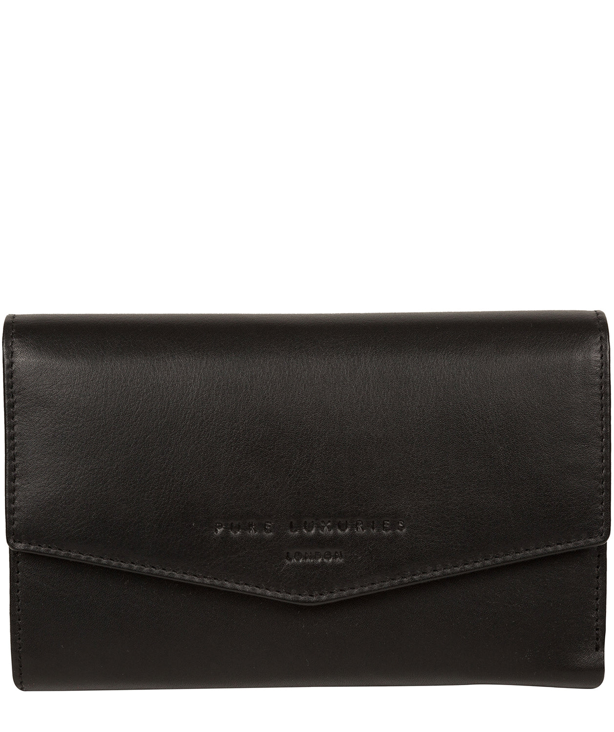 'Highgrove' Black Leather Purse