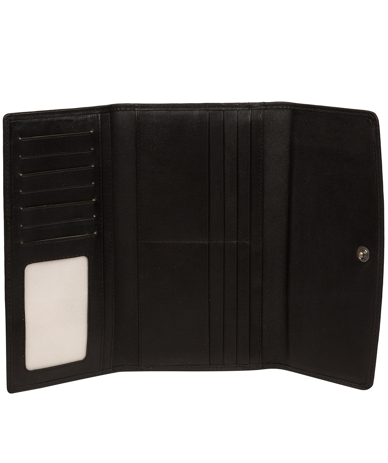 'Balmoral' Black Leather Purse