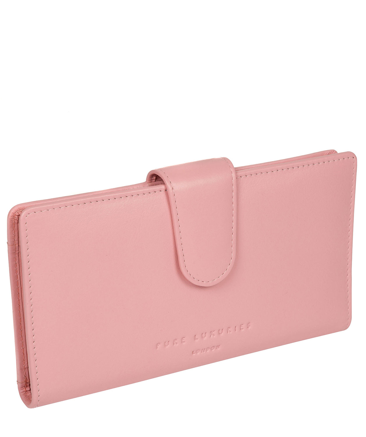 'Clarendon' Blossom Pink Leather Purse