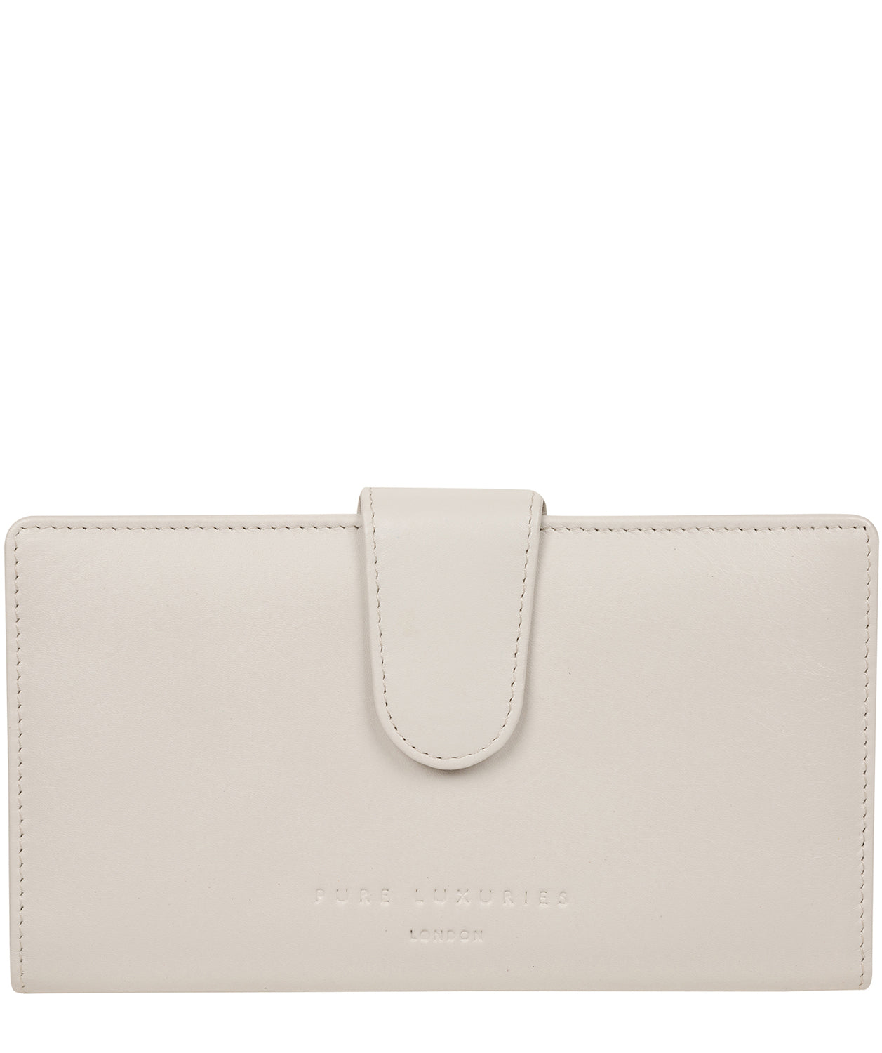 'Clarendon' Glacier Grey Leather Purse