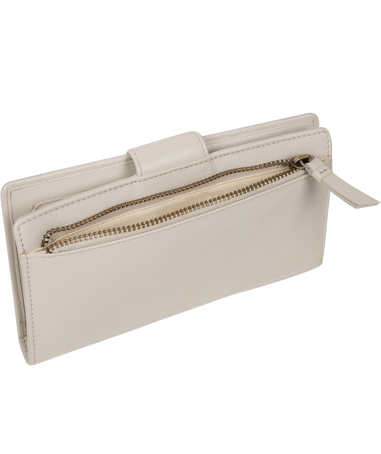 'Clarendon' Glacier Grey Leather Purse