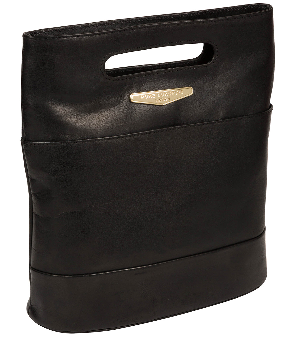 'Margherita' Black Leather Backpack image 5