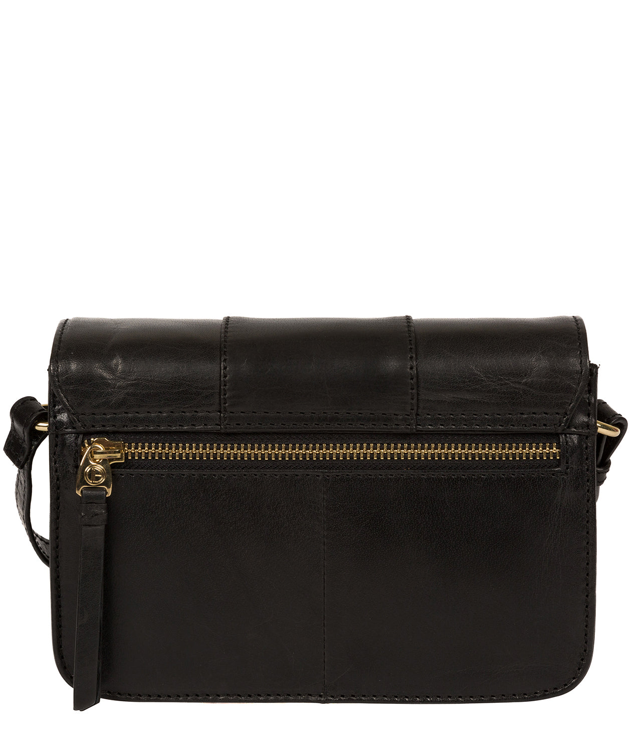 'Rosana' Black Leather Cross Body Bag image 3