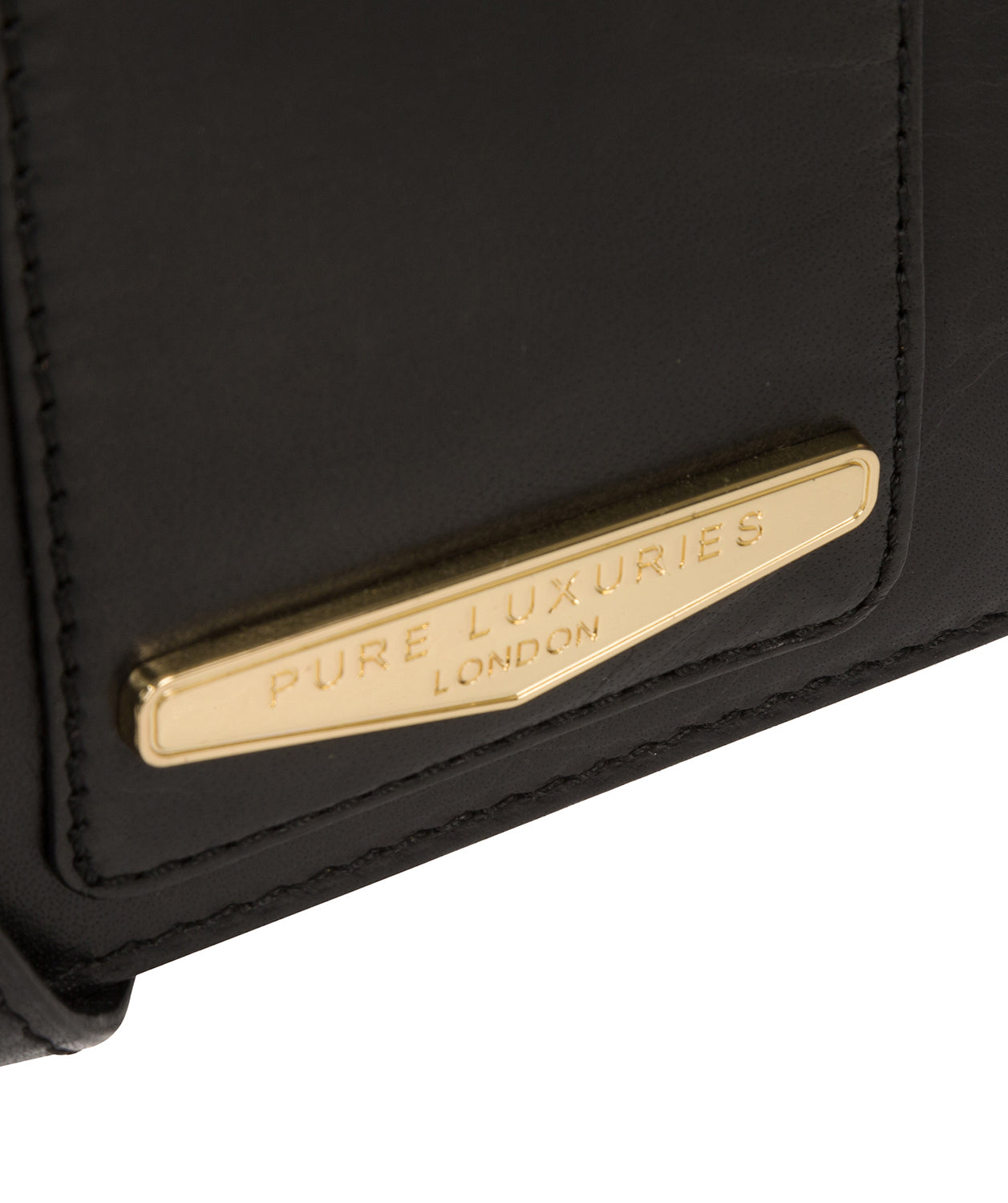 'Rosana' Black Leather Cross Body Bag image 6