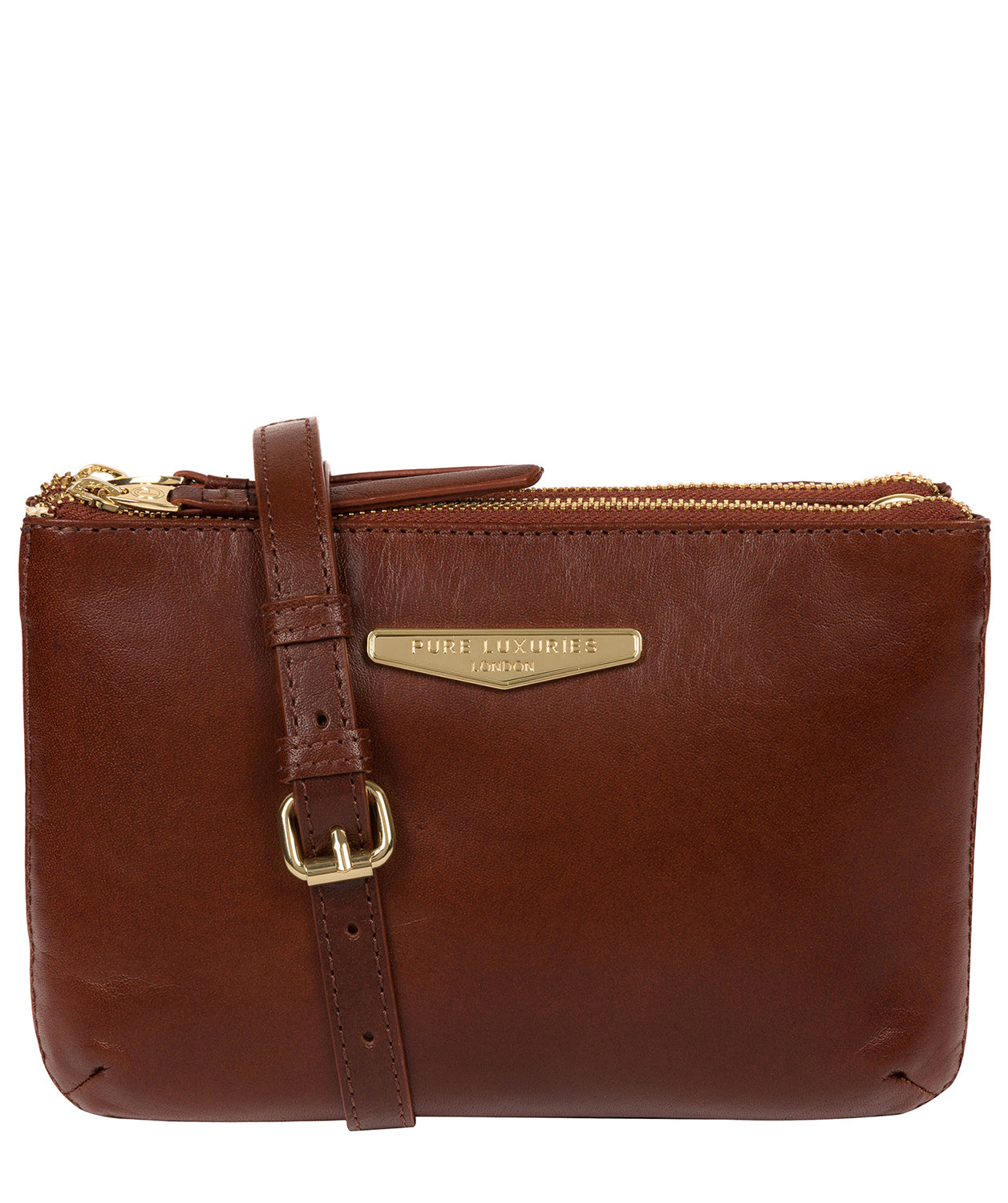 'Gionvanna' Brown Leather Cross Body Bag image 1