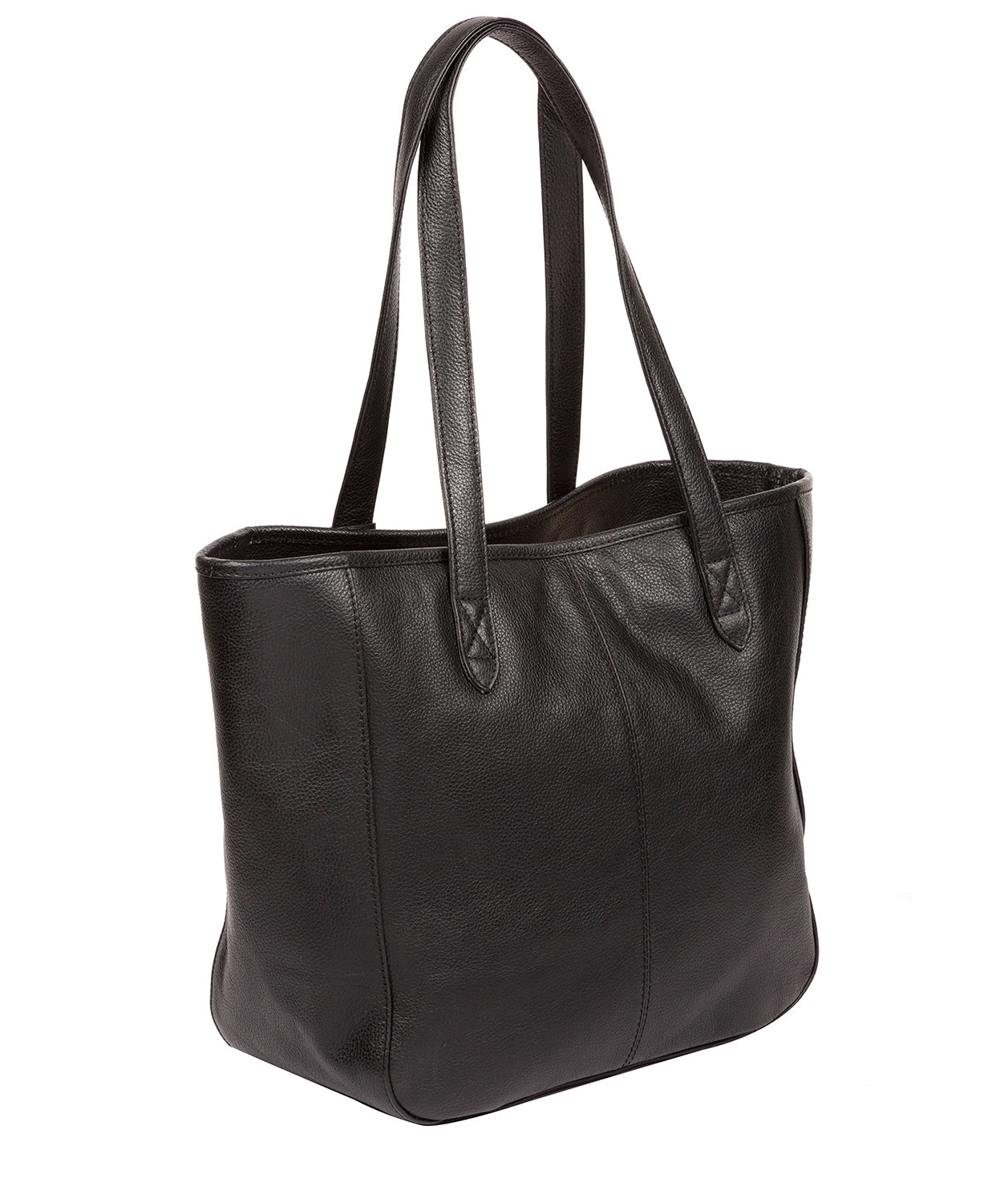 'Sherwood' Black Leather Tote Bag image 3