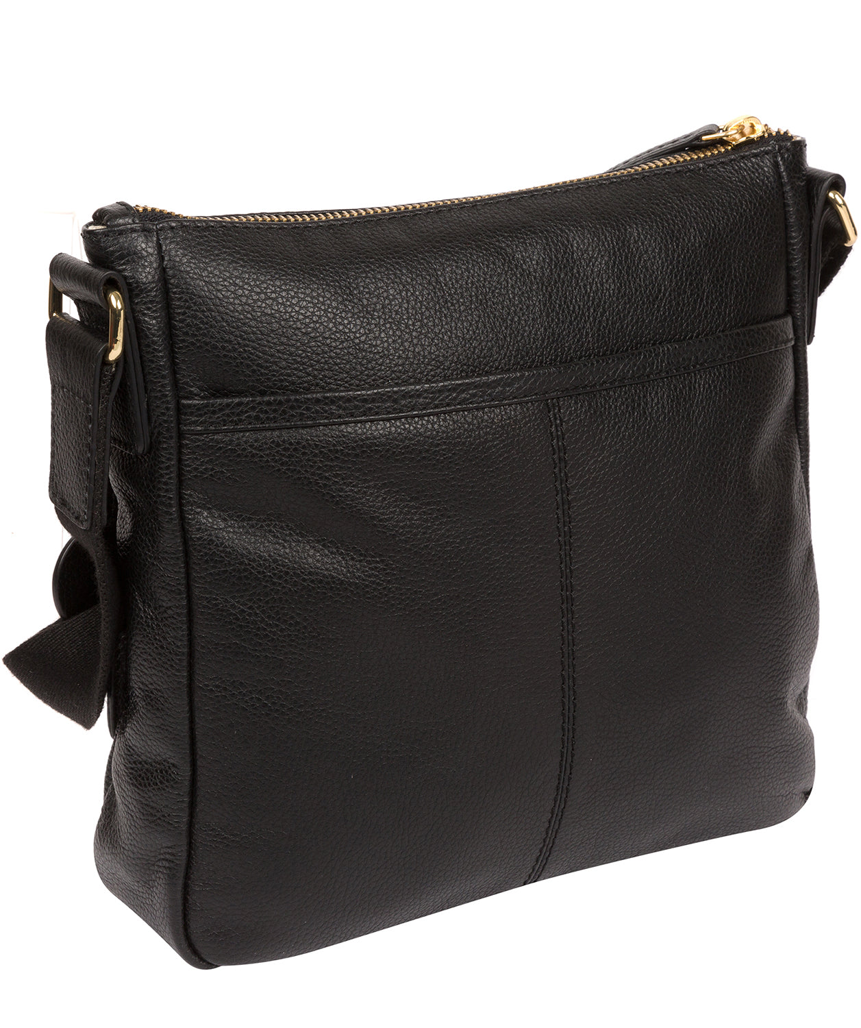 'Rayden' Black Leather Cross Body Bag