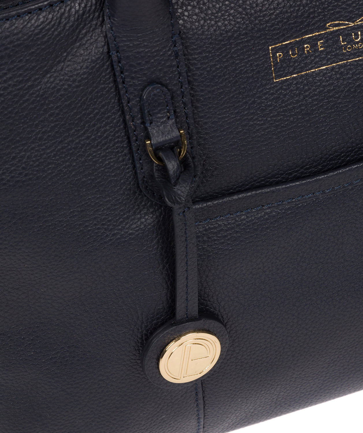 'Chatham' Navy Leather Handbag image 6