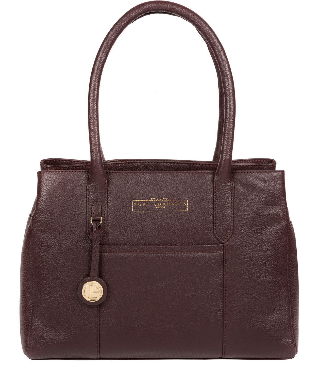 'Chatham' Plum Leather Handbag