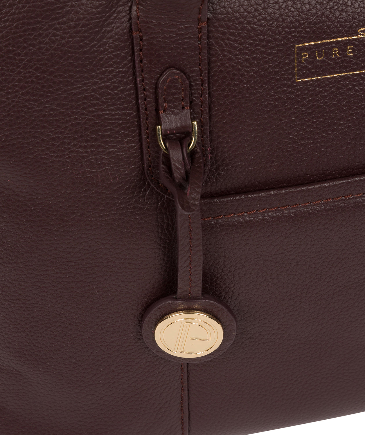 'Chatham' Plum Leather Handbag image 6