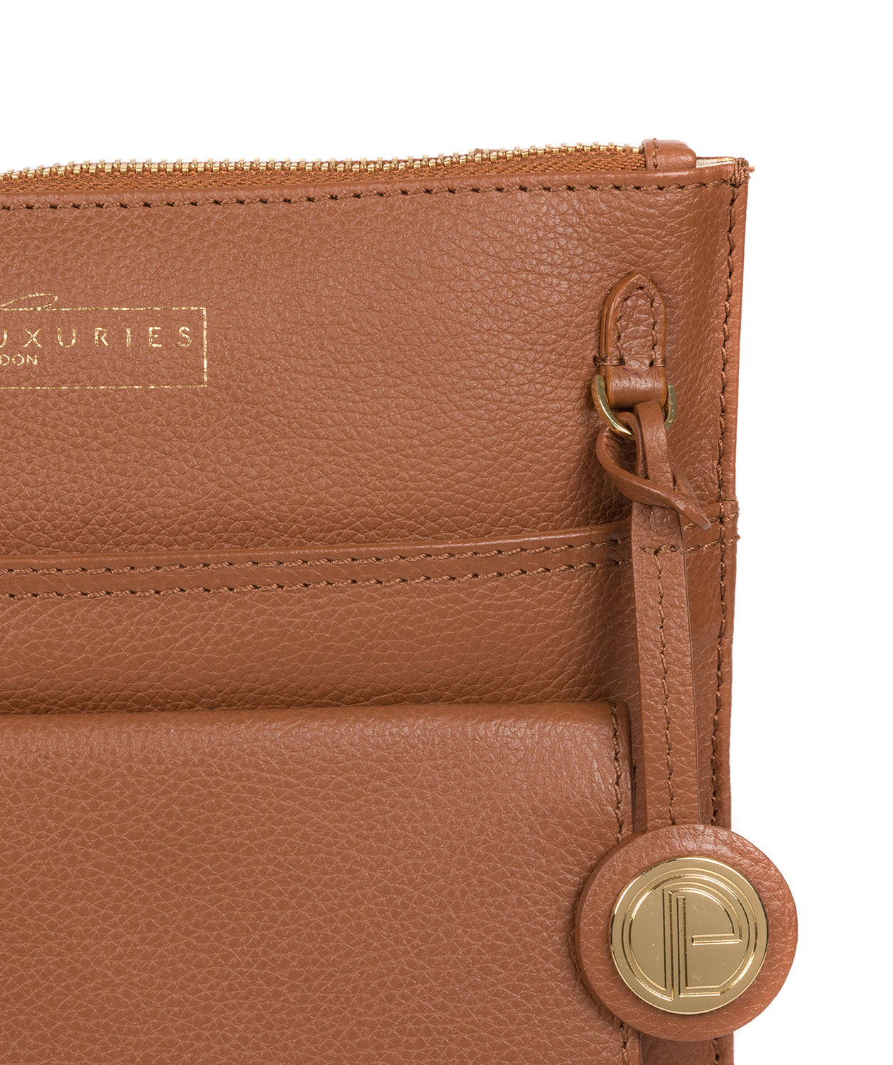 'Langley' Tan Leather Cross Body Bag image 6