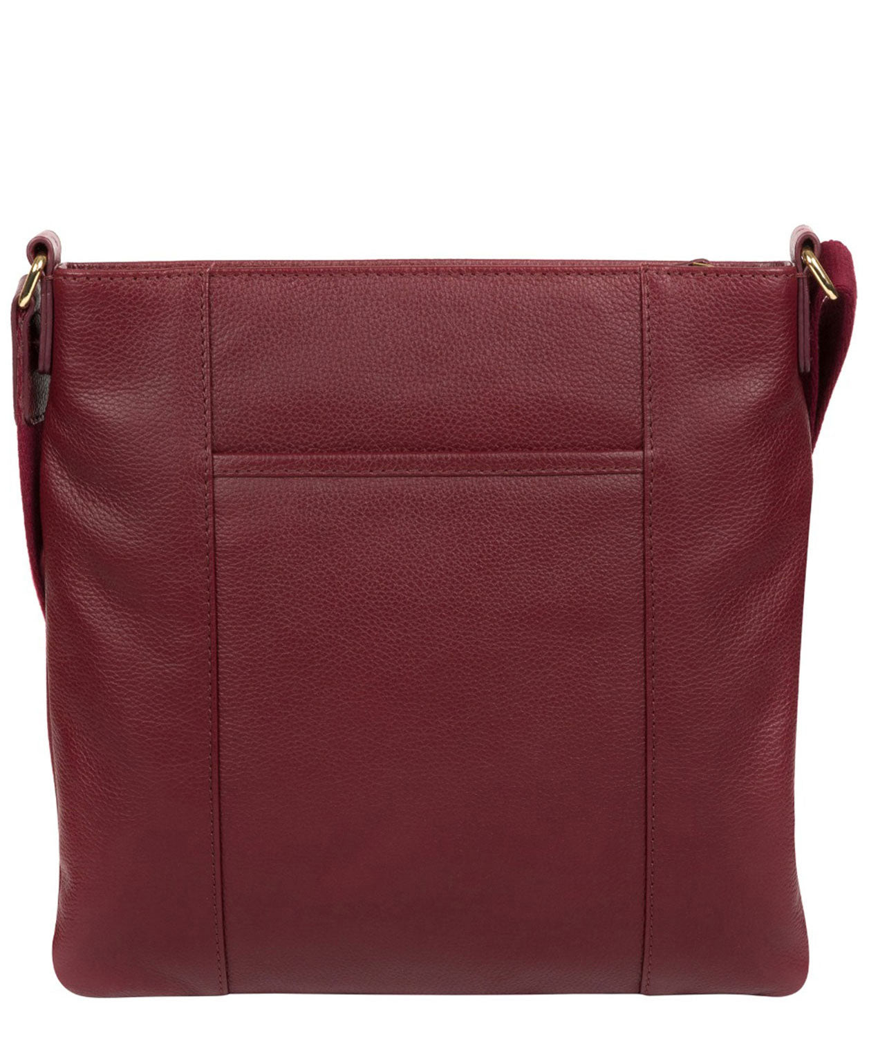 'Soames' Deep Red Leather Cross Body Bag