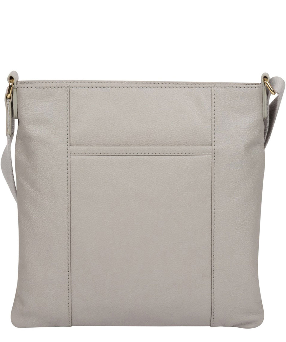 Grey leather cross body bag best sale