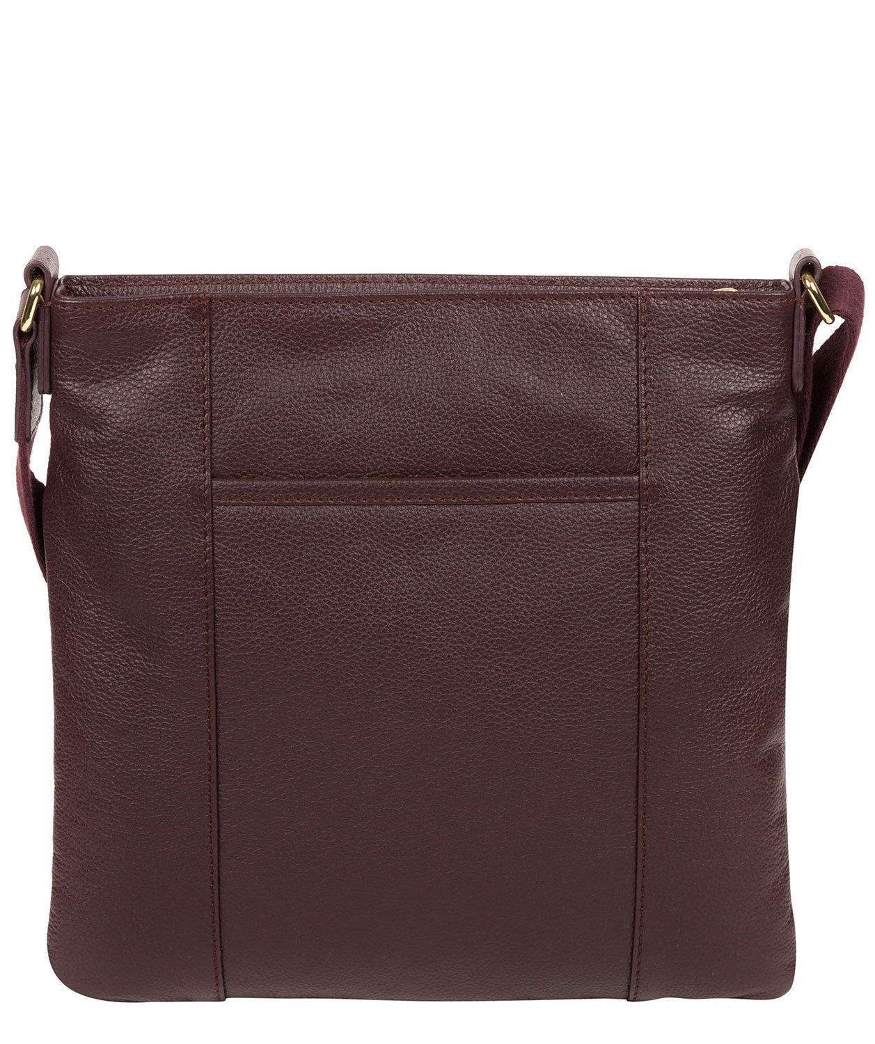 'Soames' Plum Leather Cross Body Bag