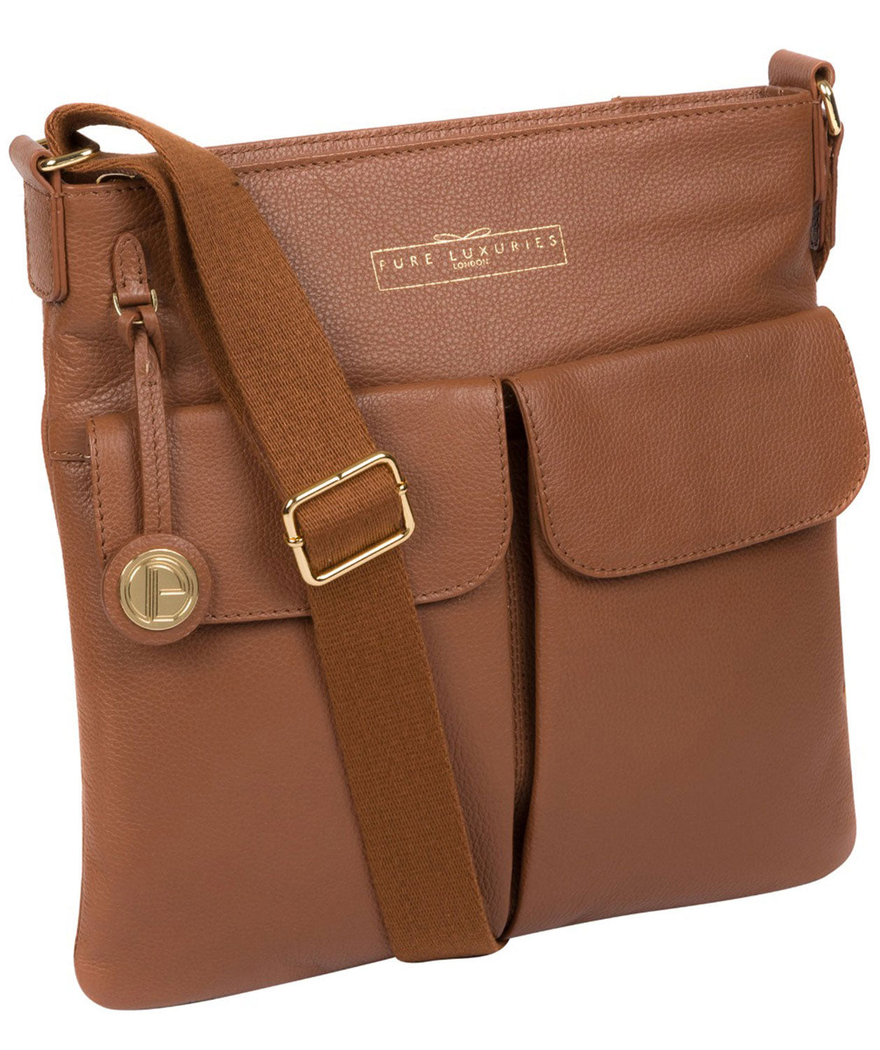 'Soames' Tan Leather Cross Body Bag