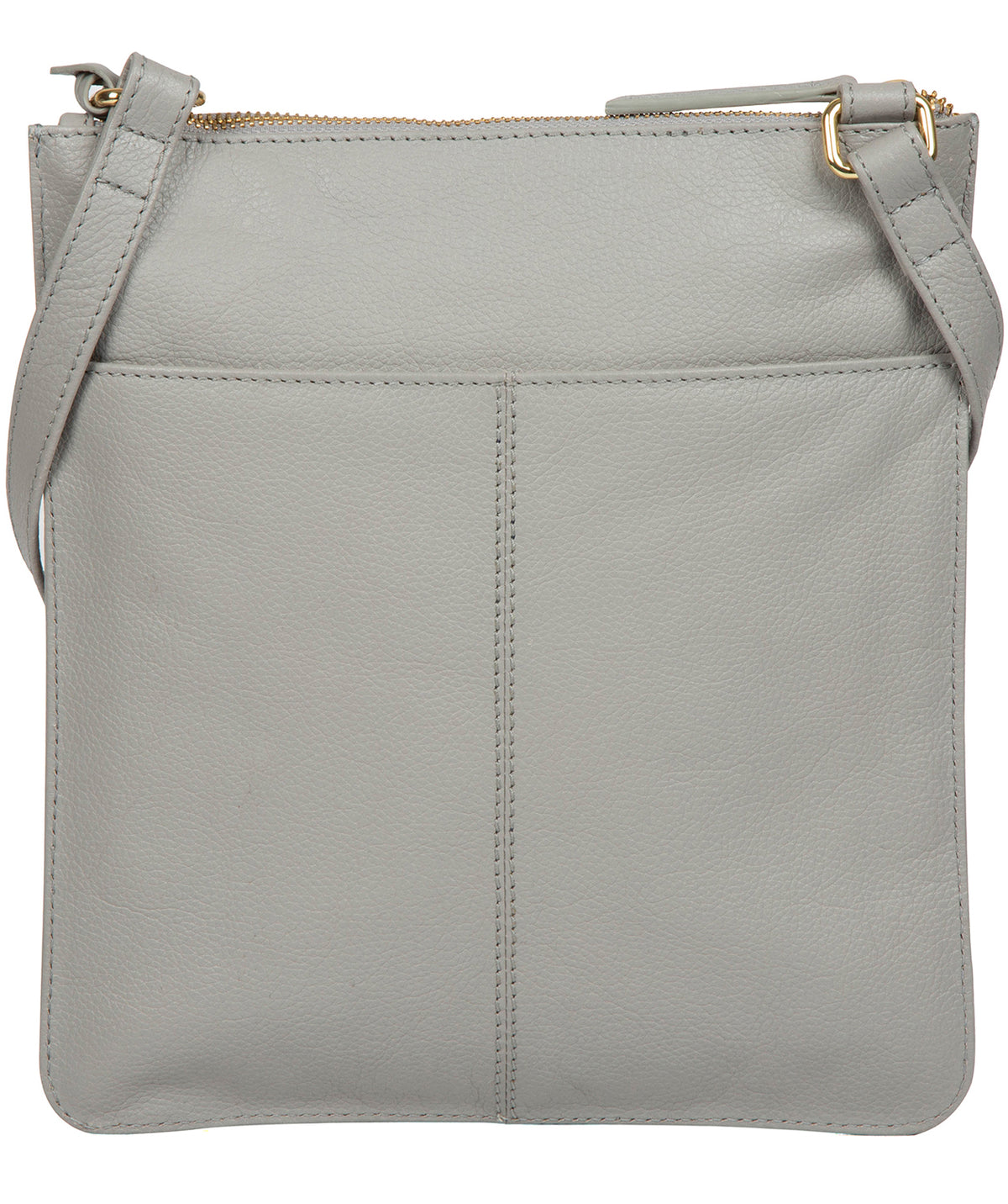 Grey Leather Crossbody Bag Kenley by Pure Luxuries Pure Luxuries London