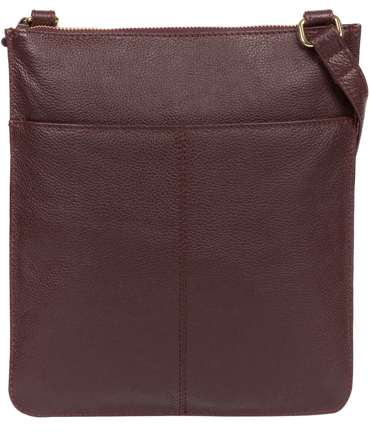 'Kenley' Plum Leather Cross Body Bag image 3