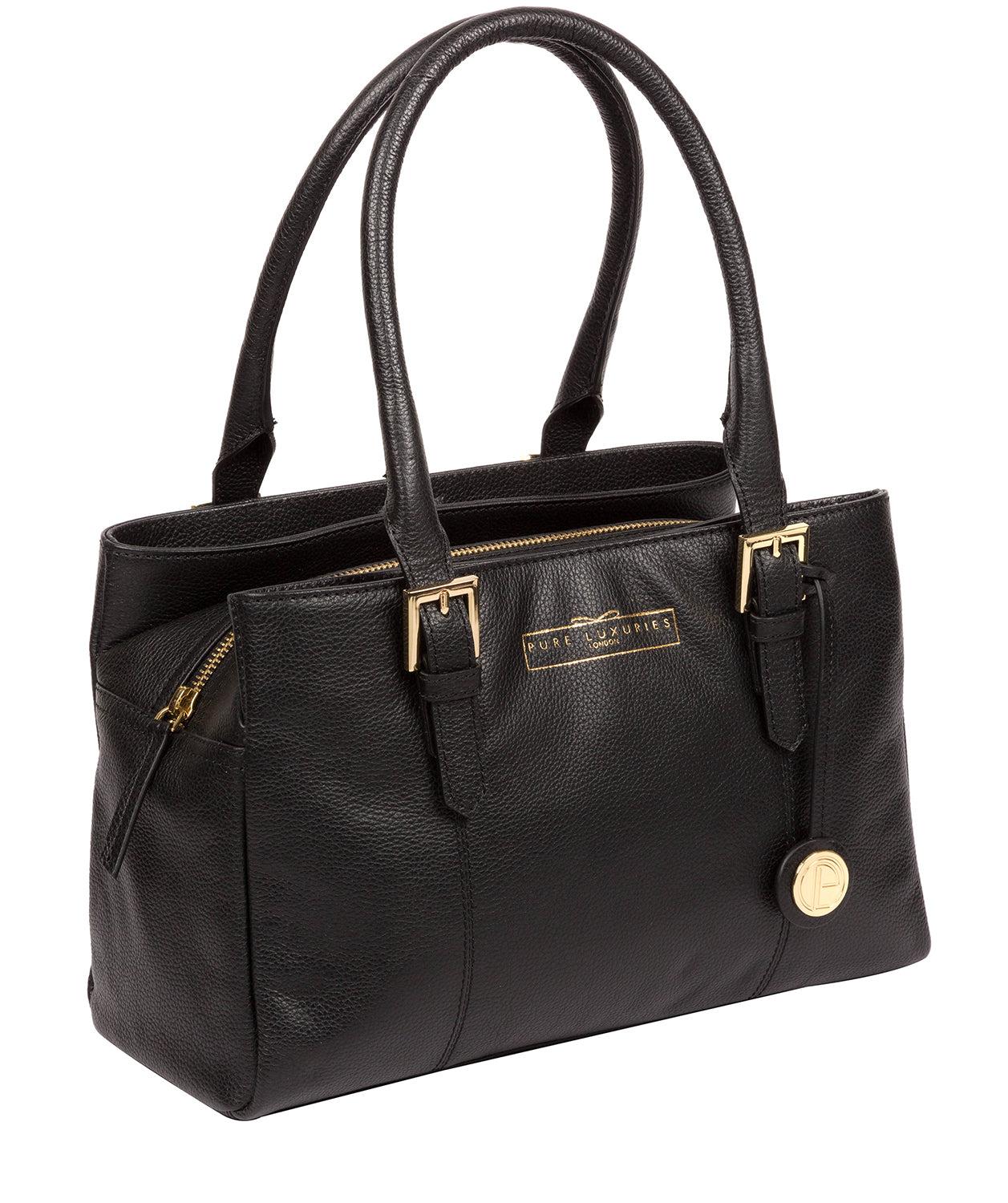 'Astley' Black Leather Handbag