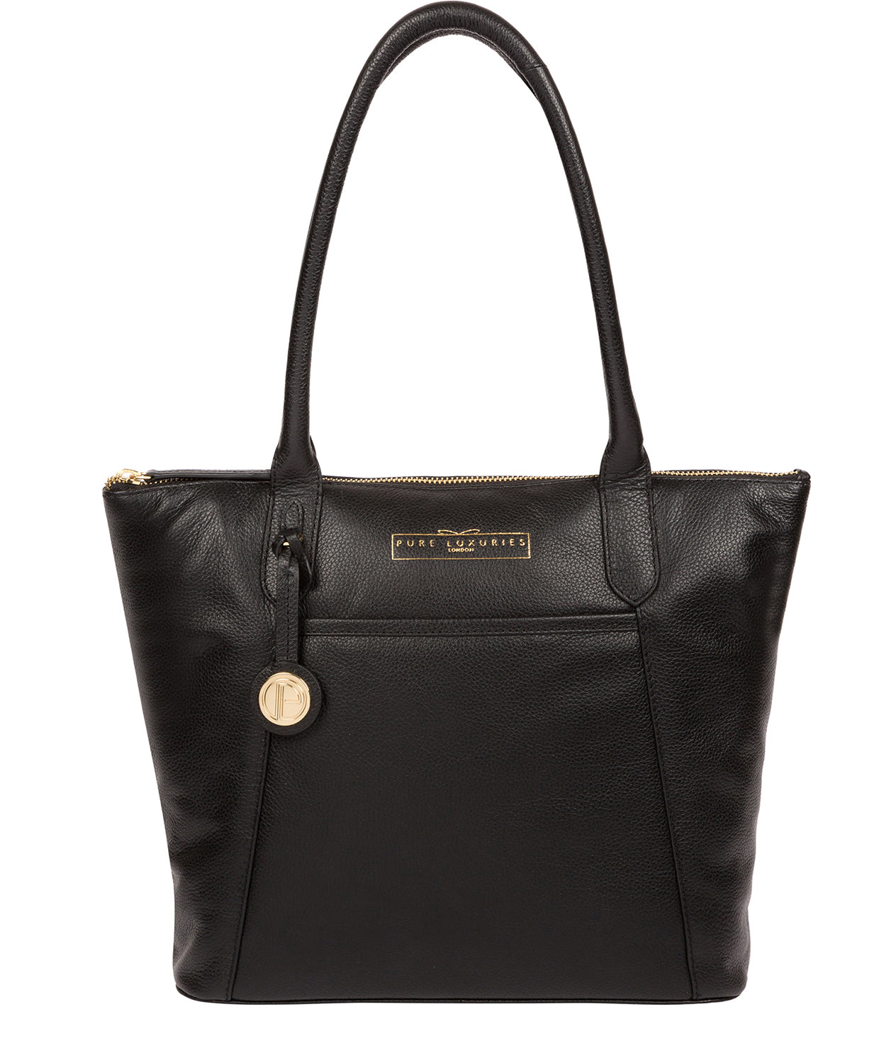 'Atherton' Black Leather Tote Bag Pure Luxuries London