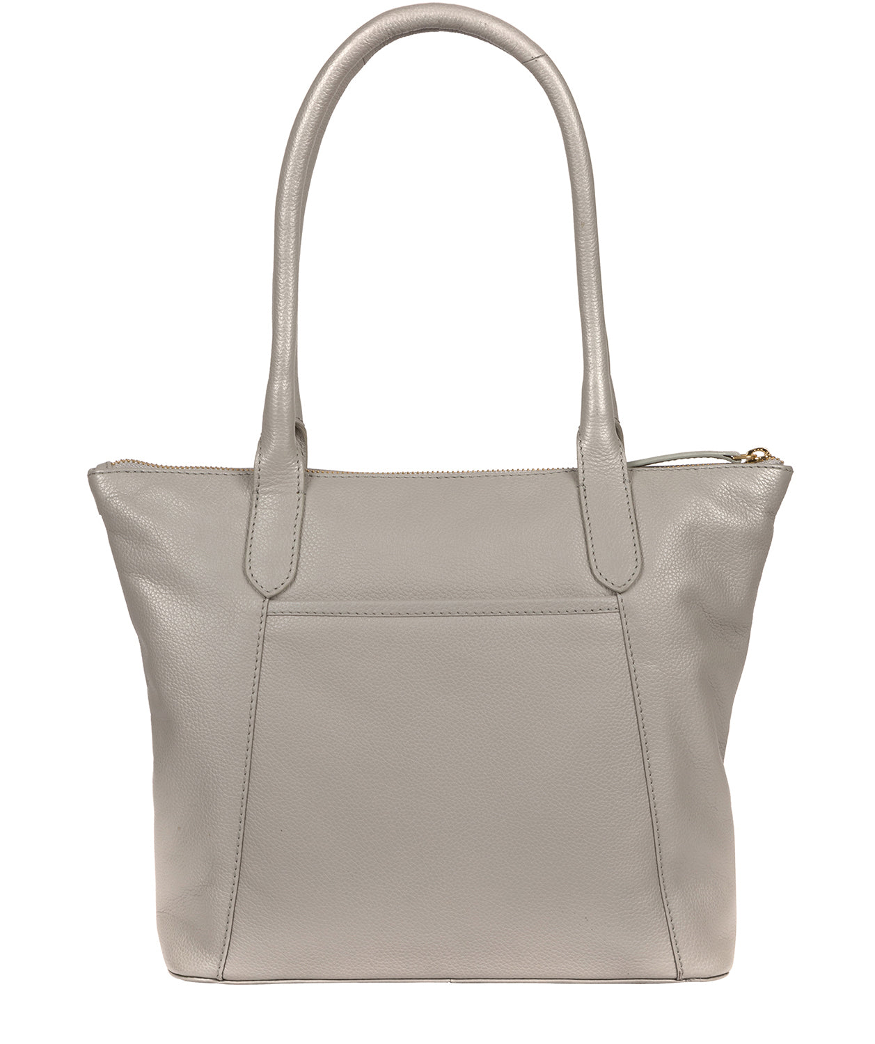 'Atherton' Grey Leather Tote Bag image 3