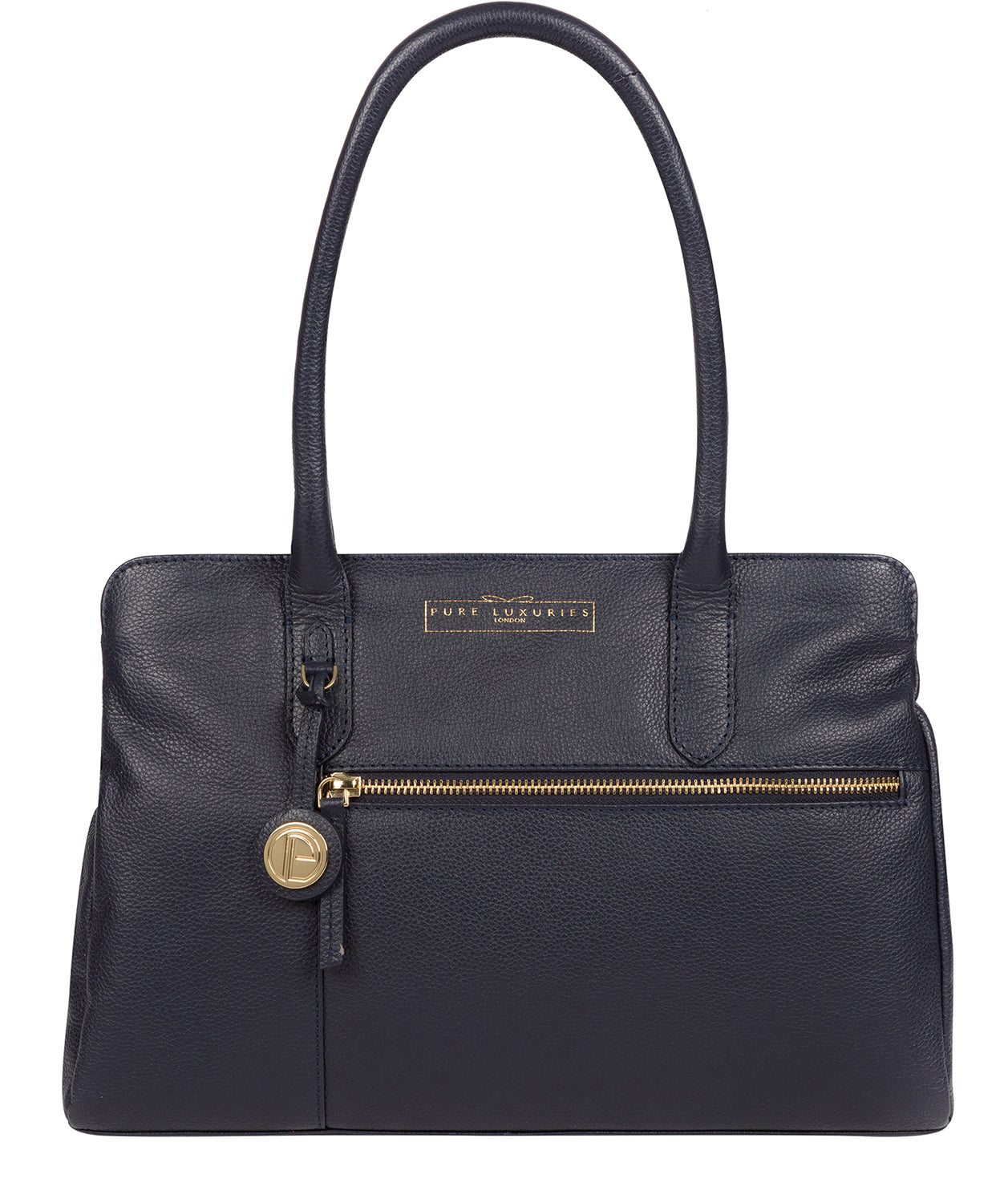 'Darby' Navy Leather Handbag image 1