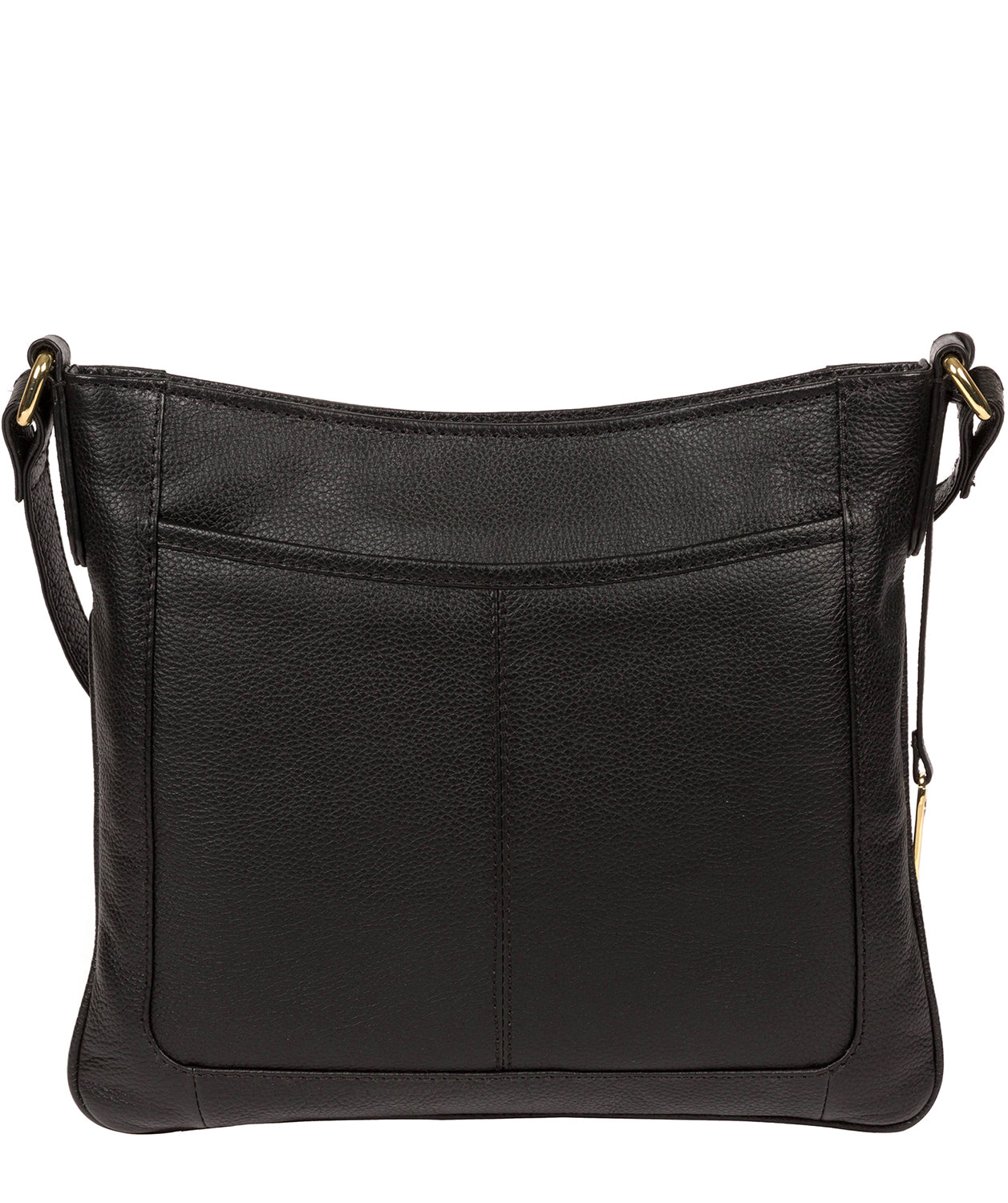 'Lewes' Black Leather Cross Body Bag image 3