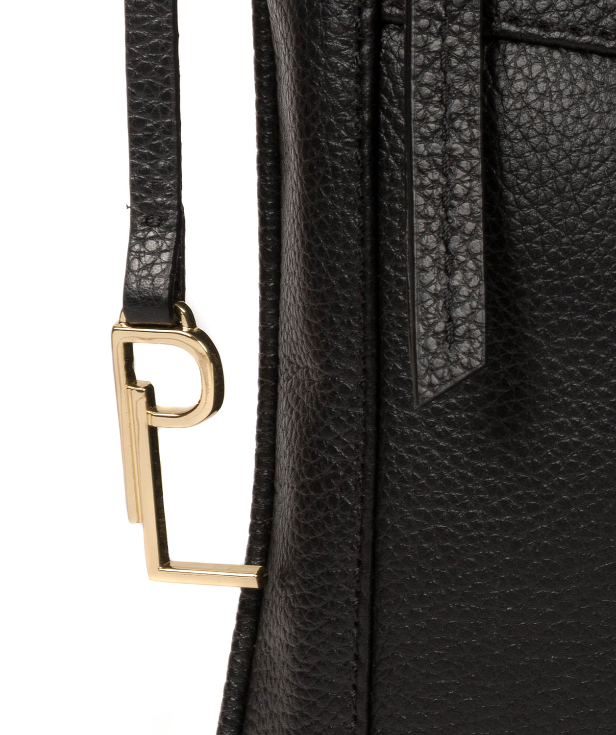 'Lewes' Black Leather Cross Body Bag Pure Luxuries London